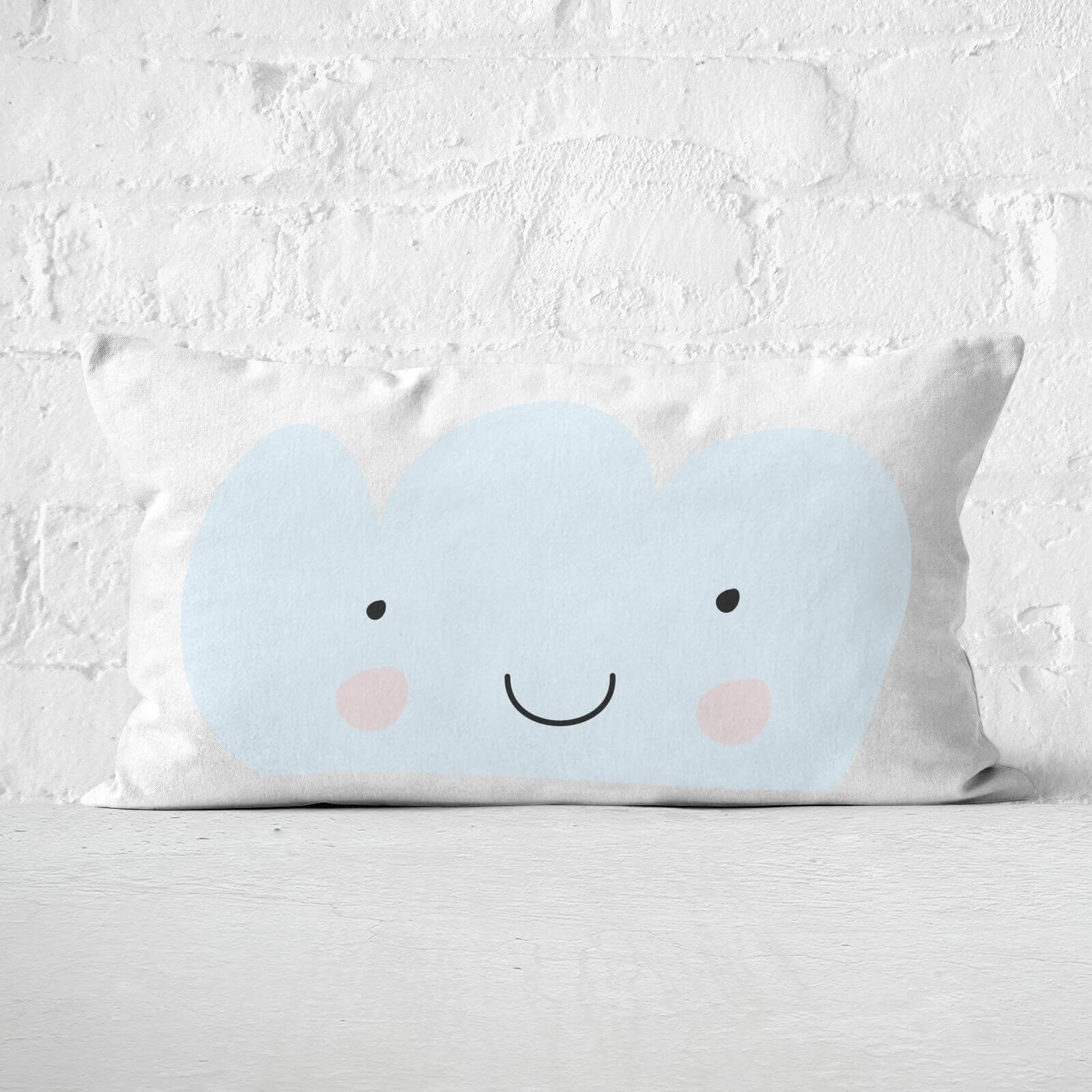LightBlue Cloud Rectangular Cushion - 30x50cm - Soft Touch