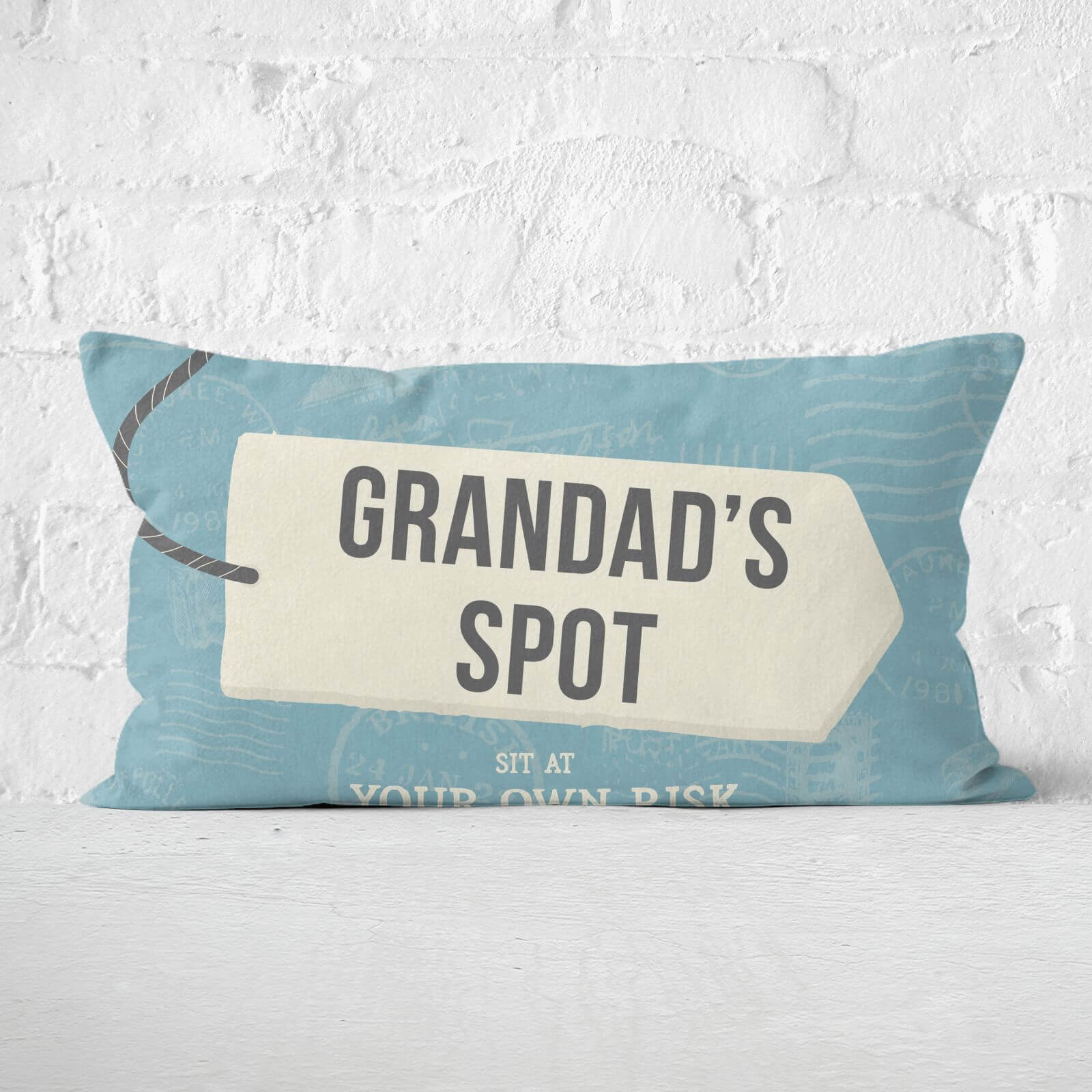 Grandad's Spot Rectangular Cushion - Soft Touch