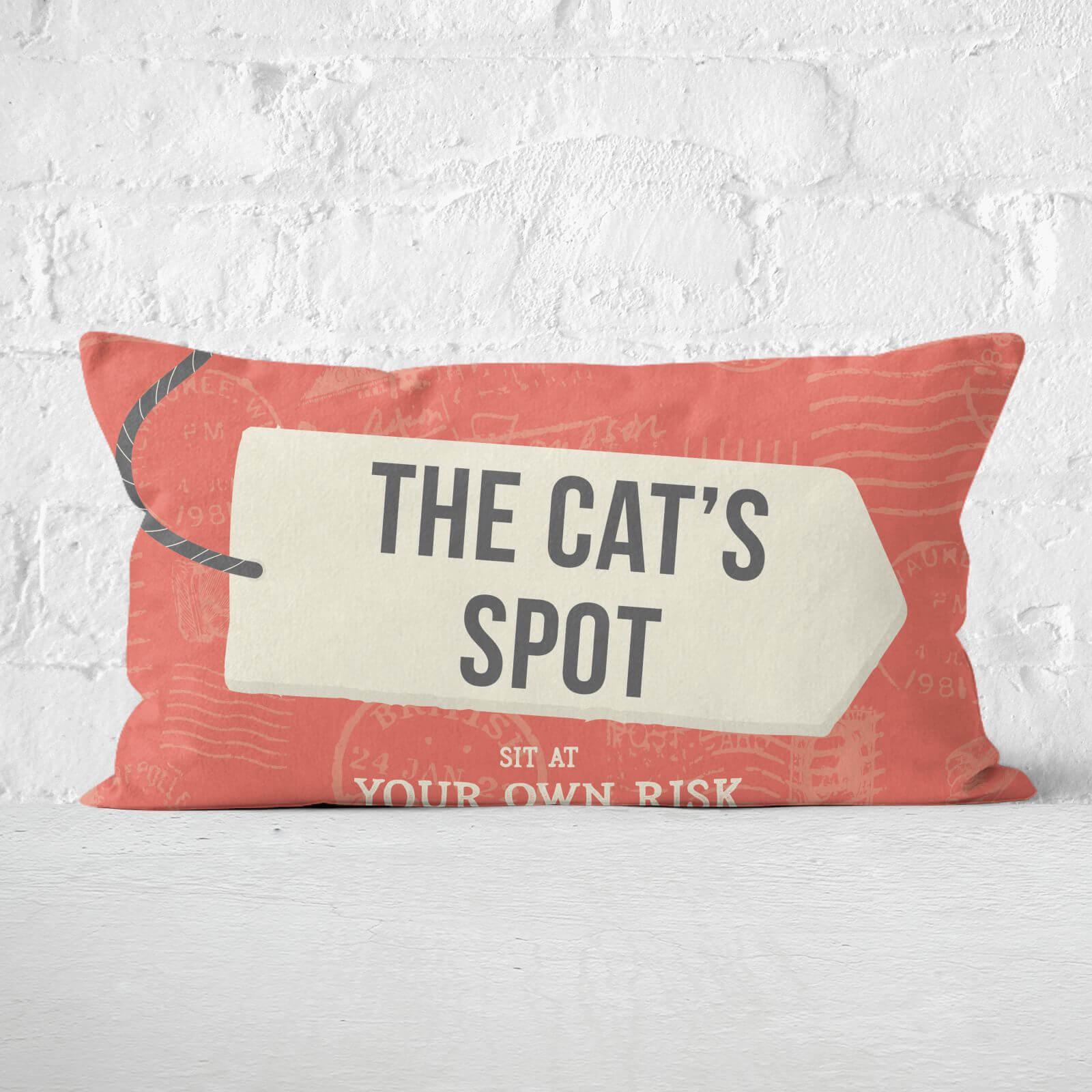 The Cat's Spot Rectangular Cushion - 30x50cm - Soft Touch