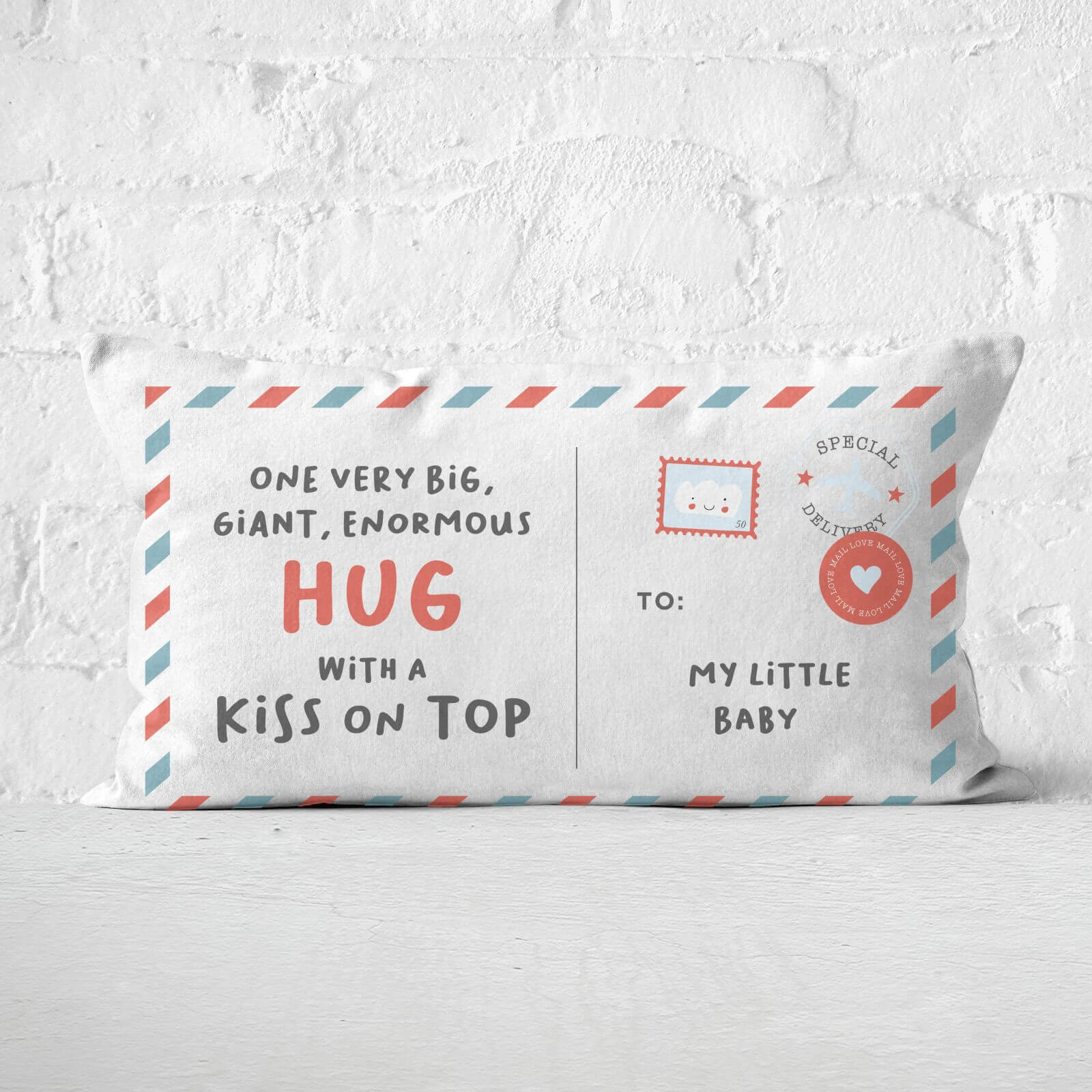 To My Little Baby Rectangular Cushion - 30x50cm - Soft Touch