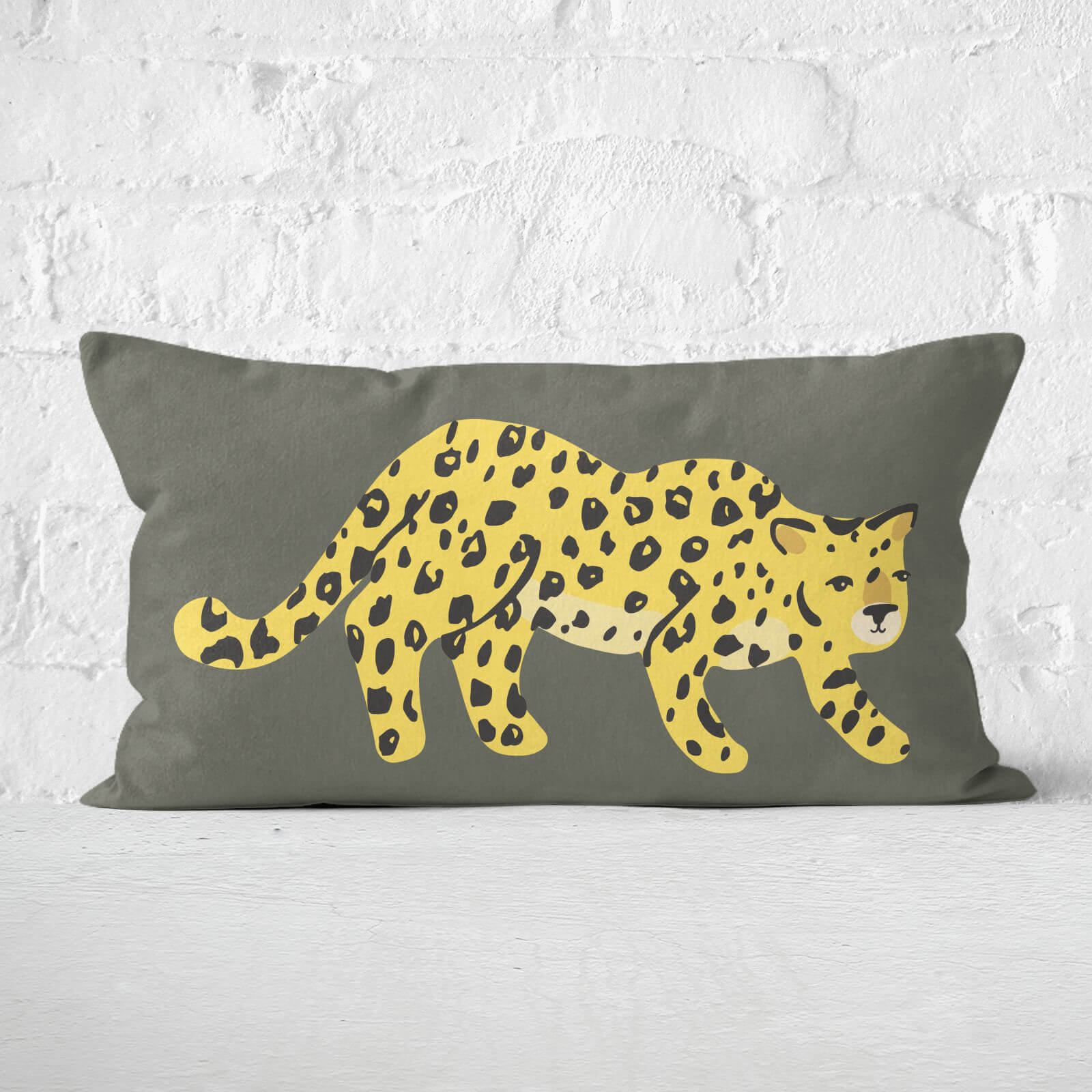 Cheetah Prowl Rectangular Cushion - 30x50cm - Soft Touch