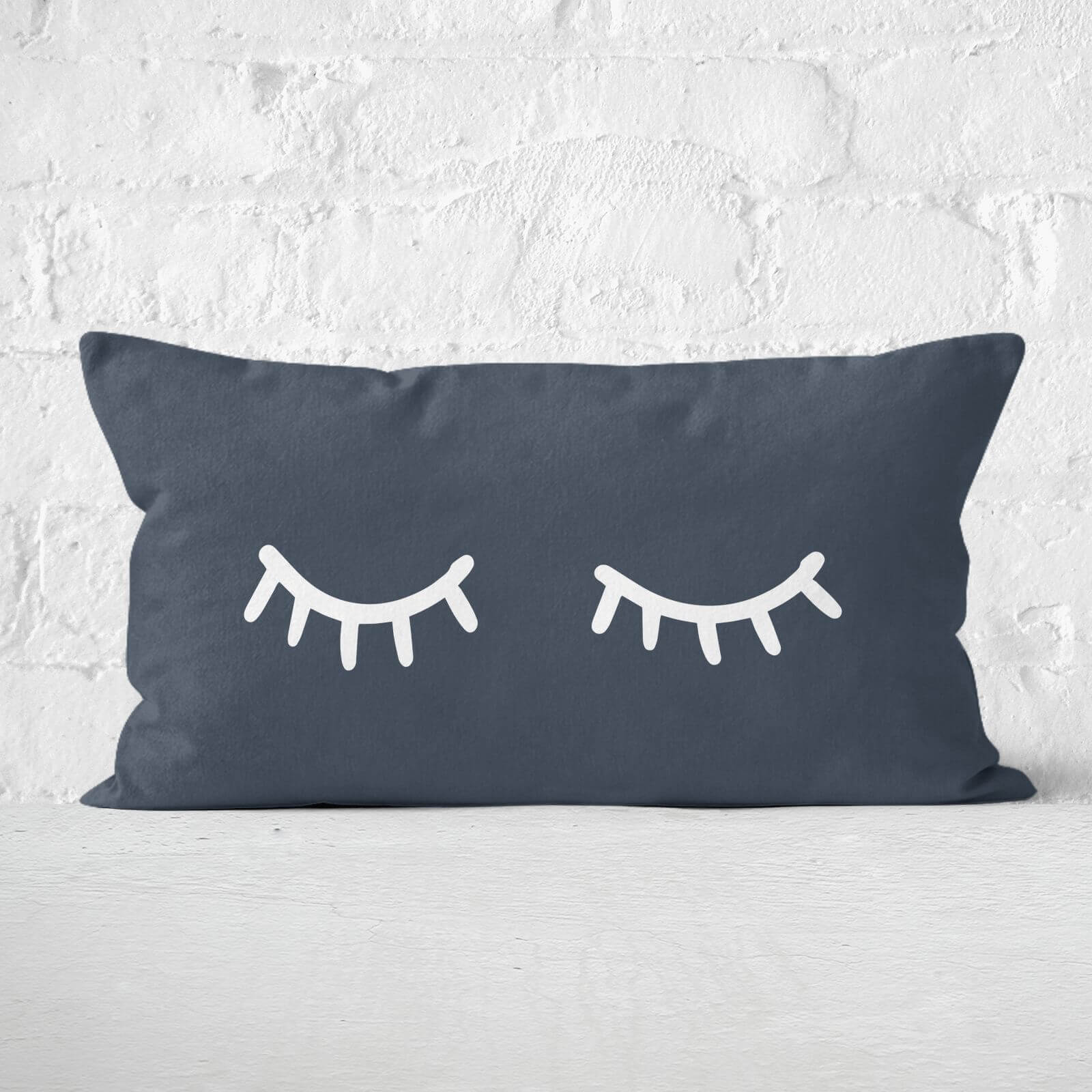 By Iwoot Sleepy eyes rectangular cushion - soft touch