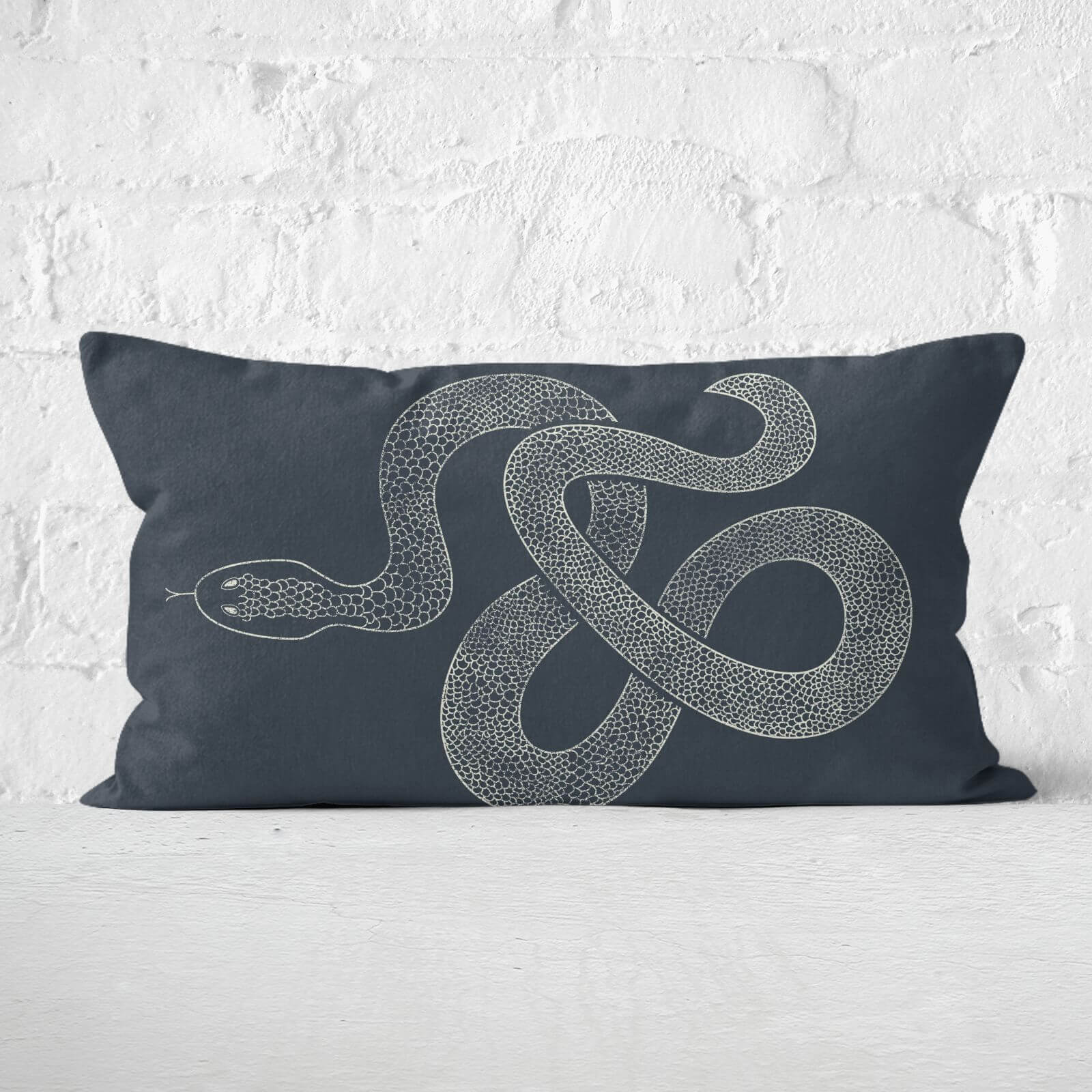 Snake Rectangular Cushion - Soft Touch