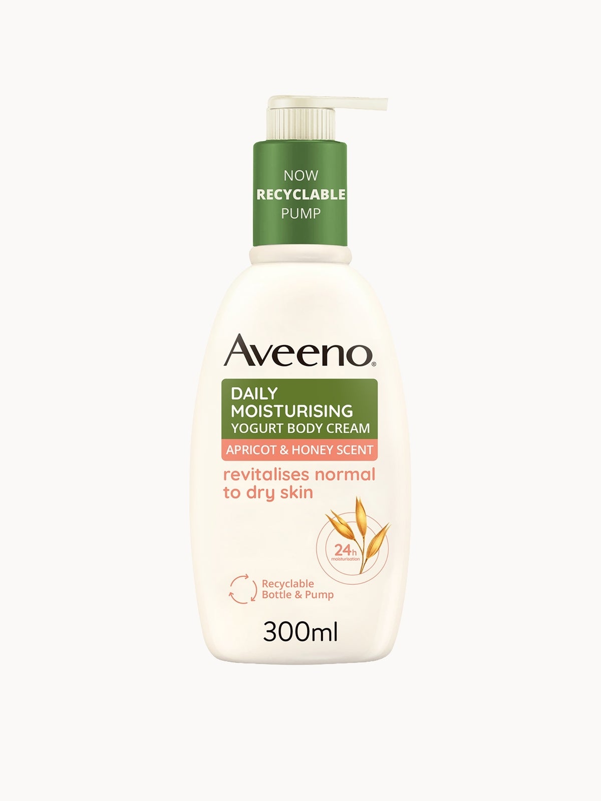 Aveeno Daily Moisturising Yogurt Body Cream Apricot & Honey Scent 300ml
