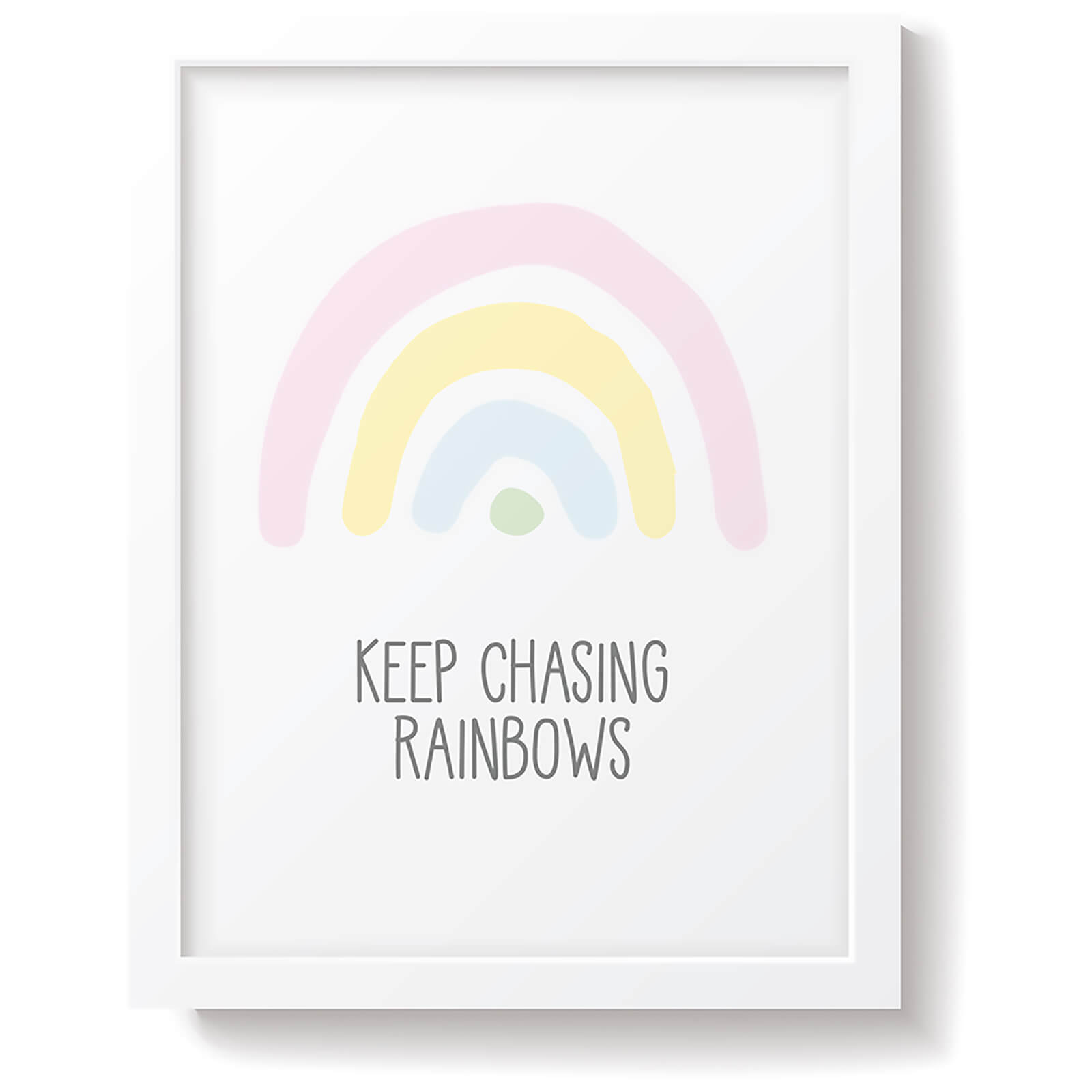 Snuz Keep Chasing Rainbows Nursery Print - Pastel