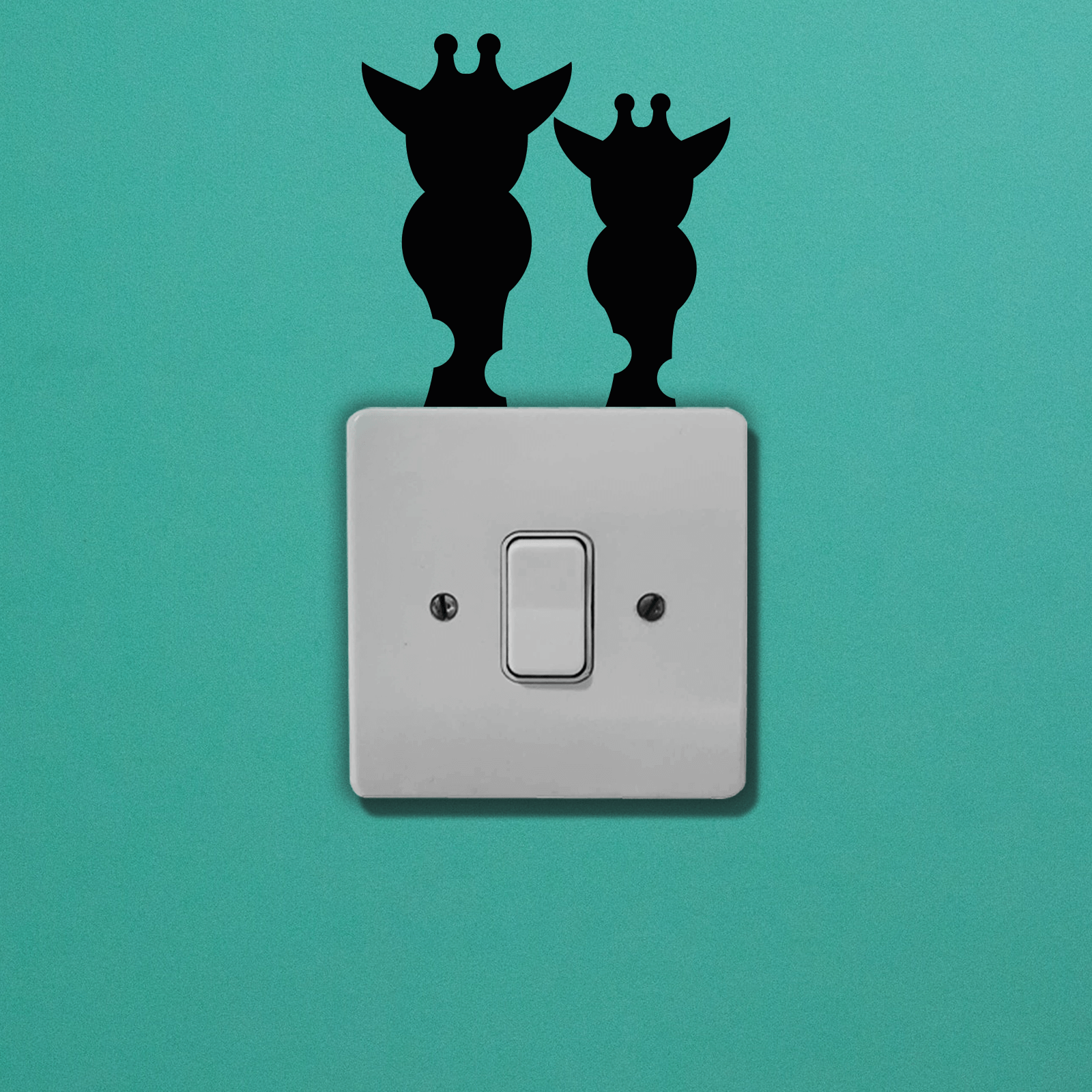 Giraffes Light Switch Art