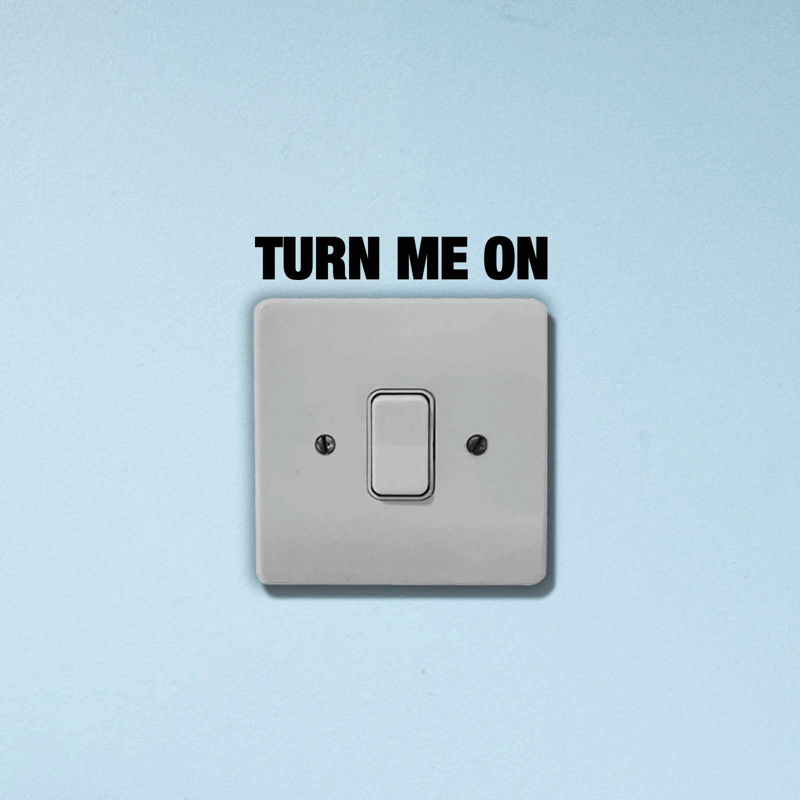 Turn Me On Light Switch Art