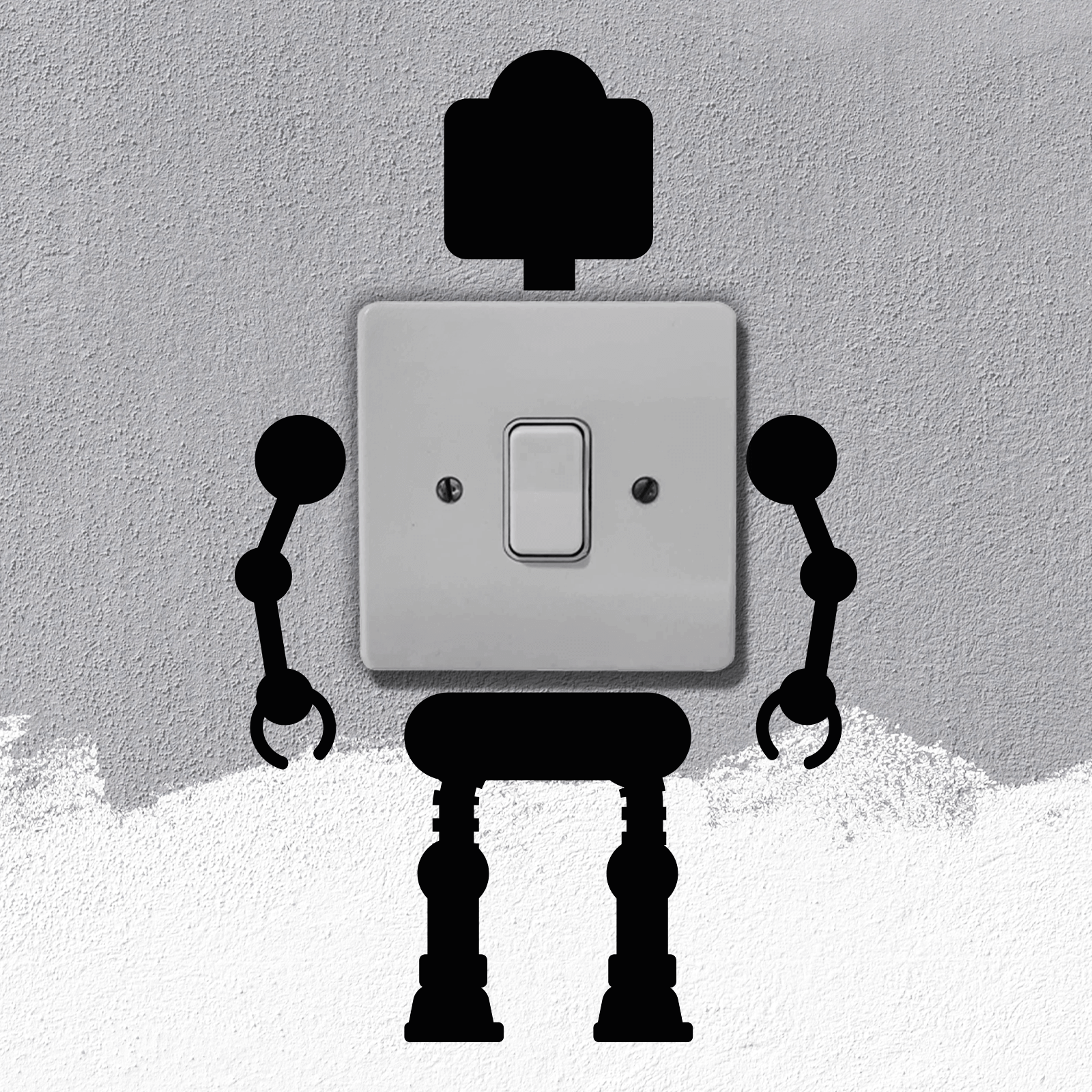 Robot Light Switch Art