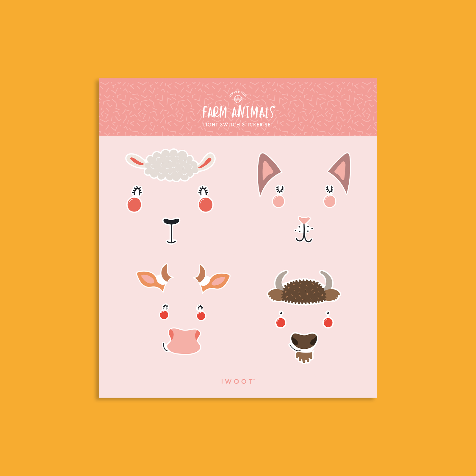 Farm Animals Light Switch Art