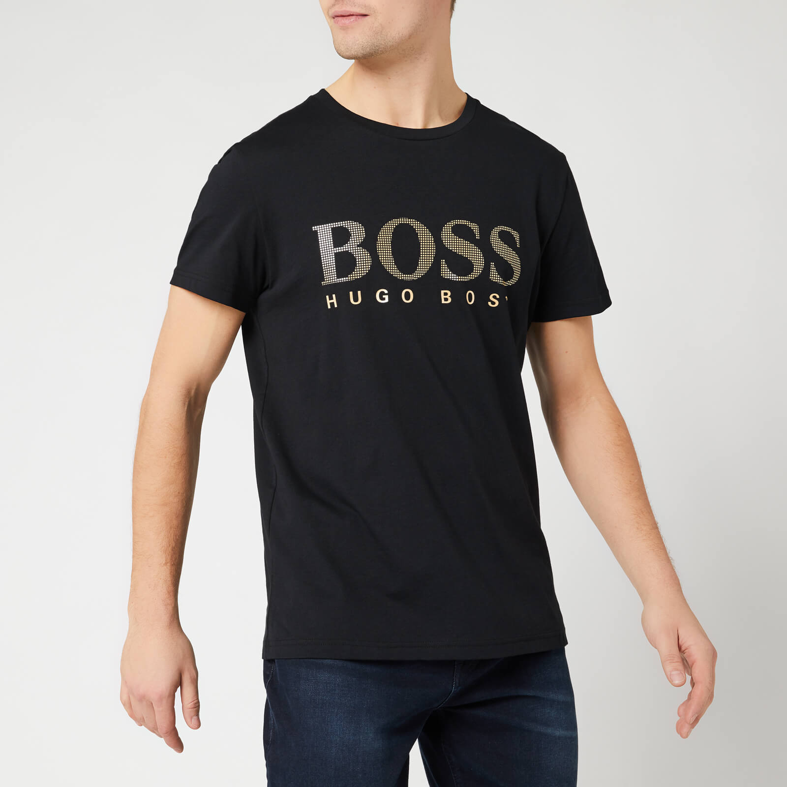 hugo boss mens black t shirt