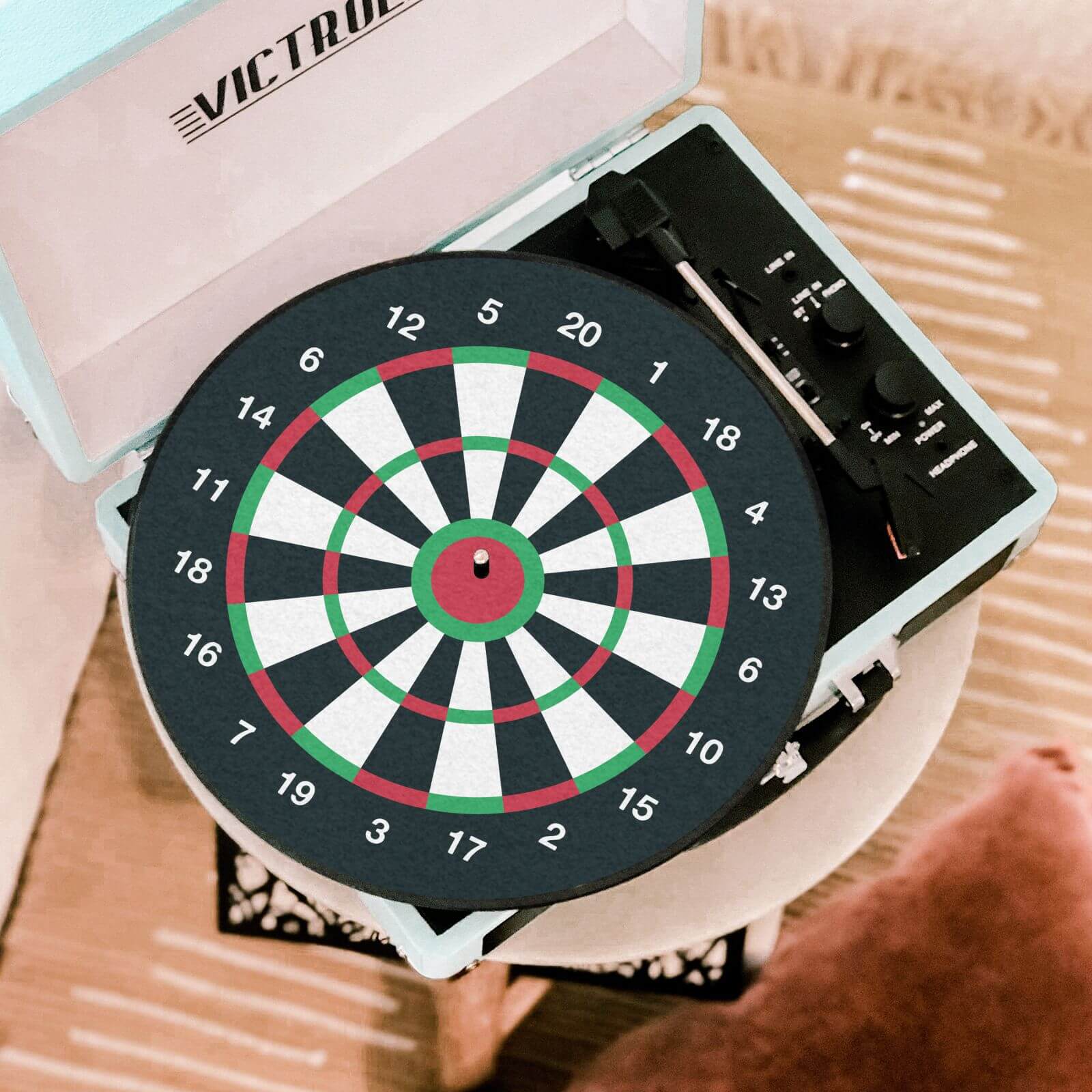 Dart Board Record Player Slip Mat