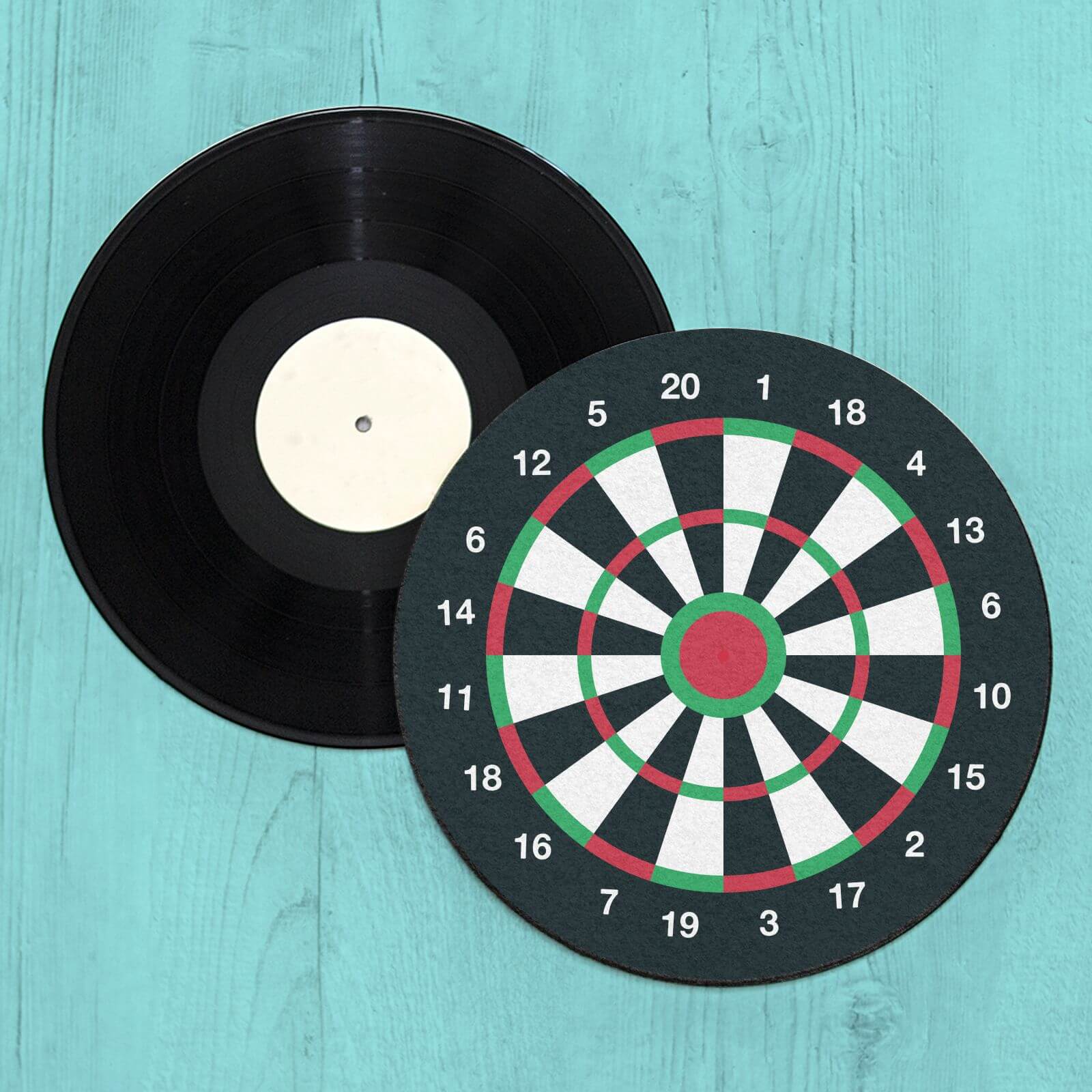 Dart Board Record Player Slip Mat