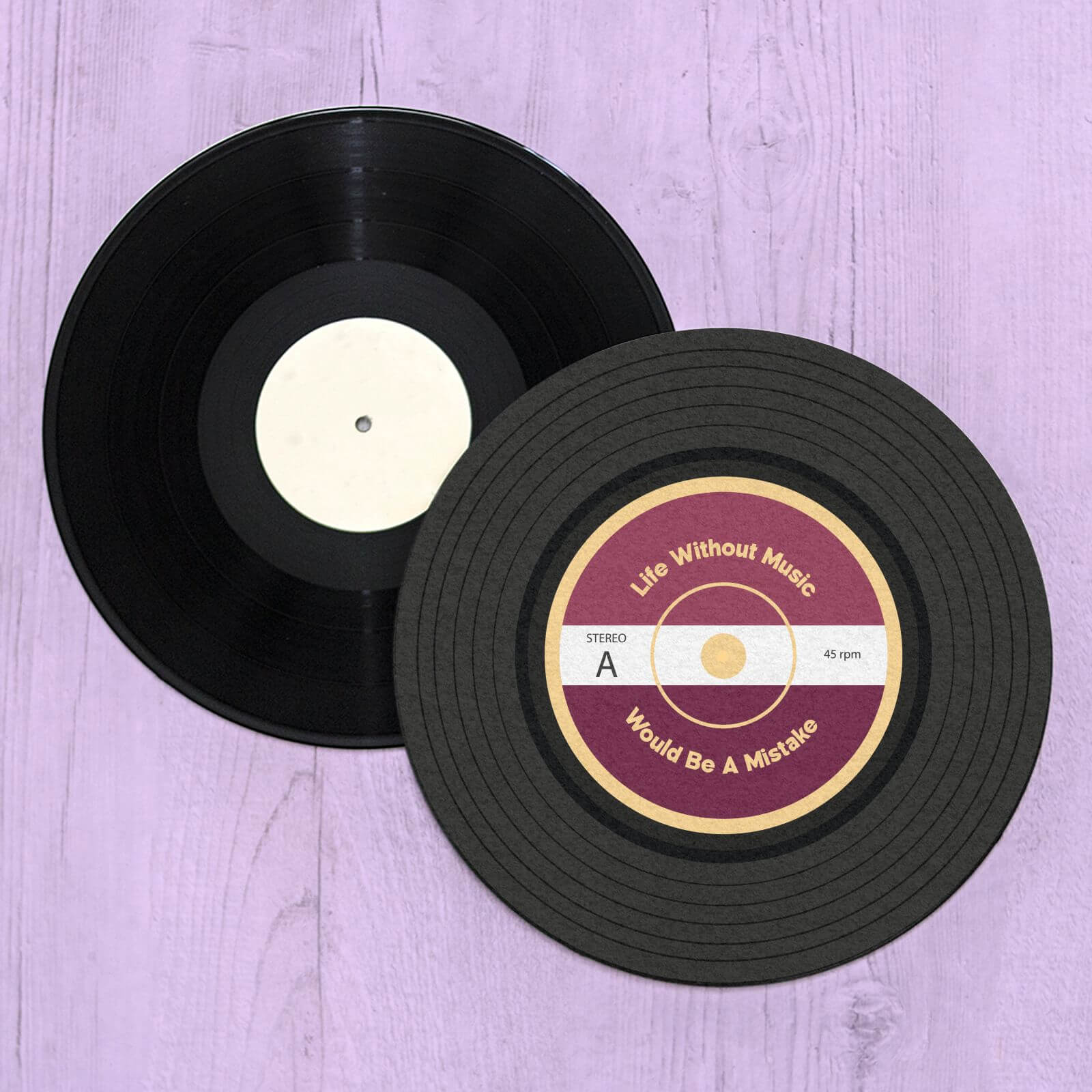 Life Without Music Would Be A Mistake Record Player Slip Mat