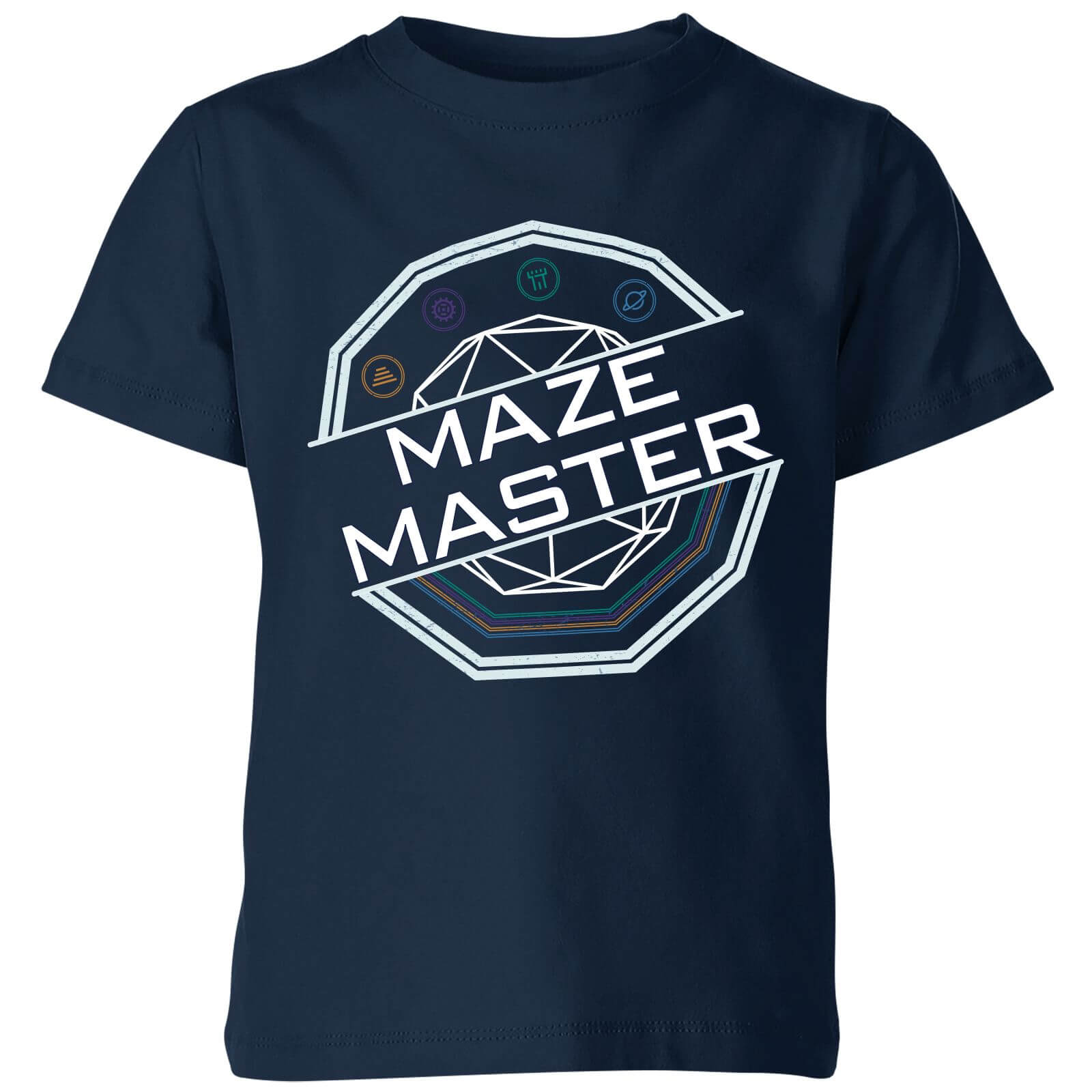 Crystal Maze Maze Master Kids' T-Shirt - Navy - 3-4 Years