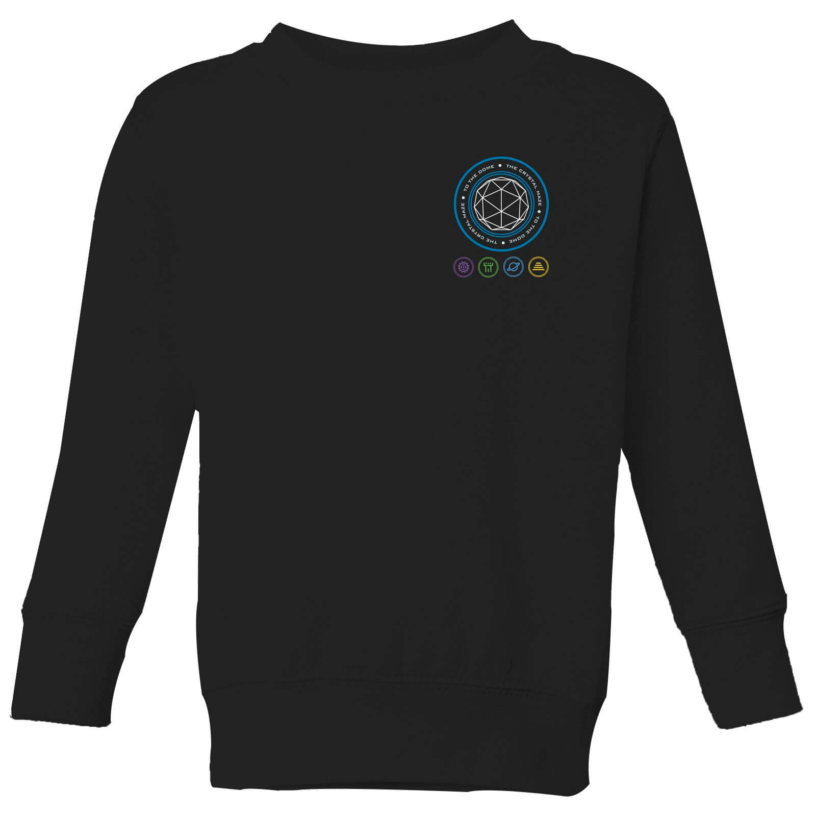 Crystal Maze Crystal Pocket Kids' Sweatshirt - Black - 3-4 Years - Black