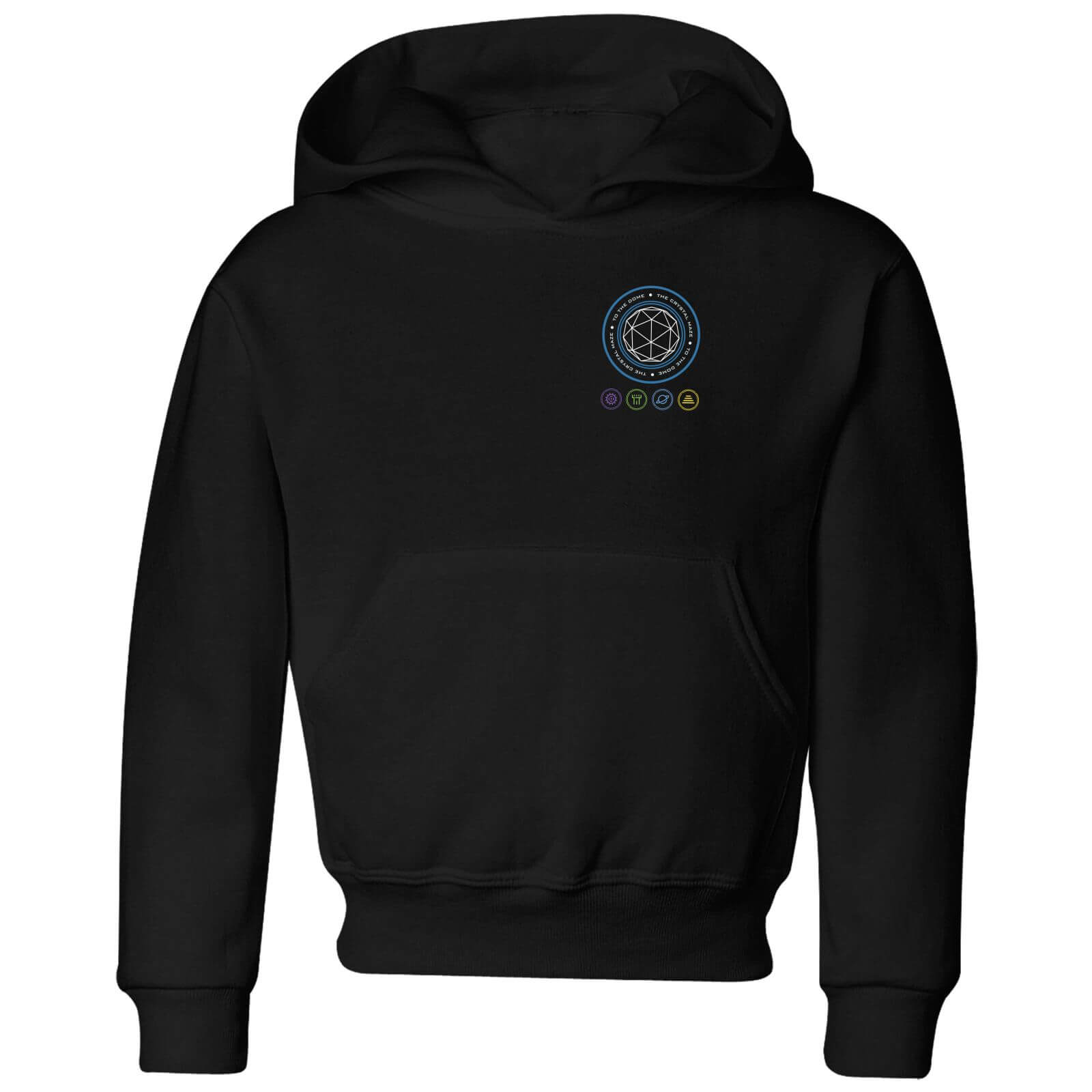 Crystal Maze Crystal Pocket Kids' Hoodie - Black - 3-4 Years