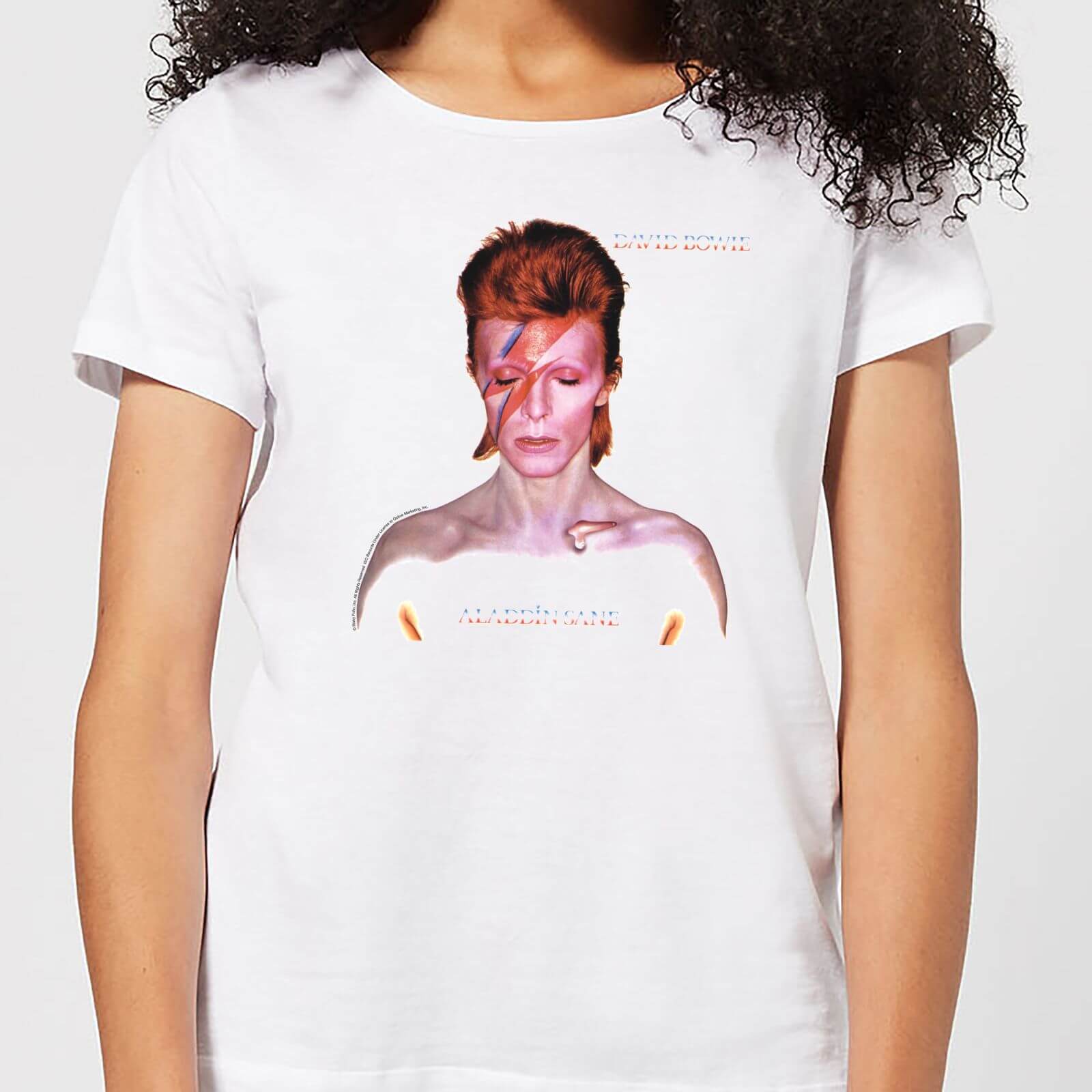 David Bowie Aladdin Sane Cover Women's T-Shirt - White - M - White