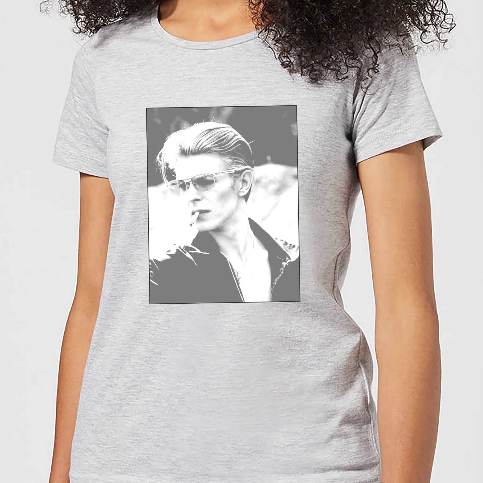 David Bowie Wild Profile Framed Women's T-Shirt - Grey - M - Grey