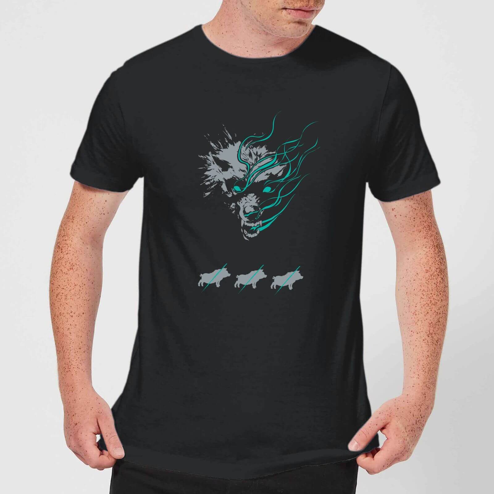 

Magic The Gathering Throne of Eldraine Big Bad Wolf Men's T-Shirt - Black - XXL