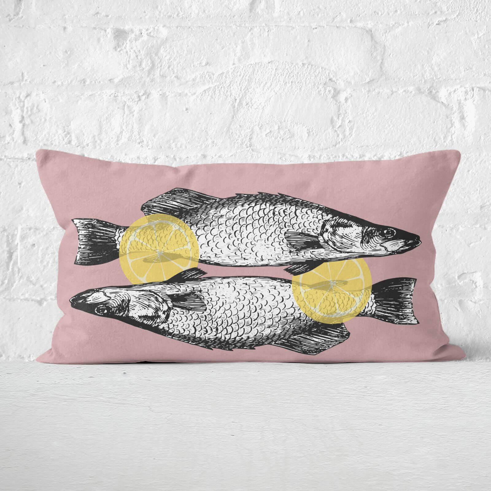 Tinned Fish Rectangular Cushion - 30x50cm - Soft Touch