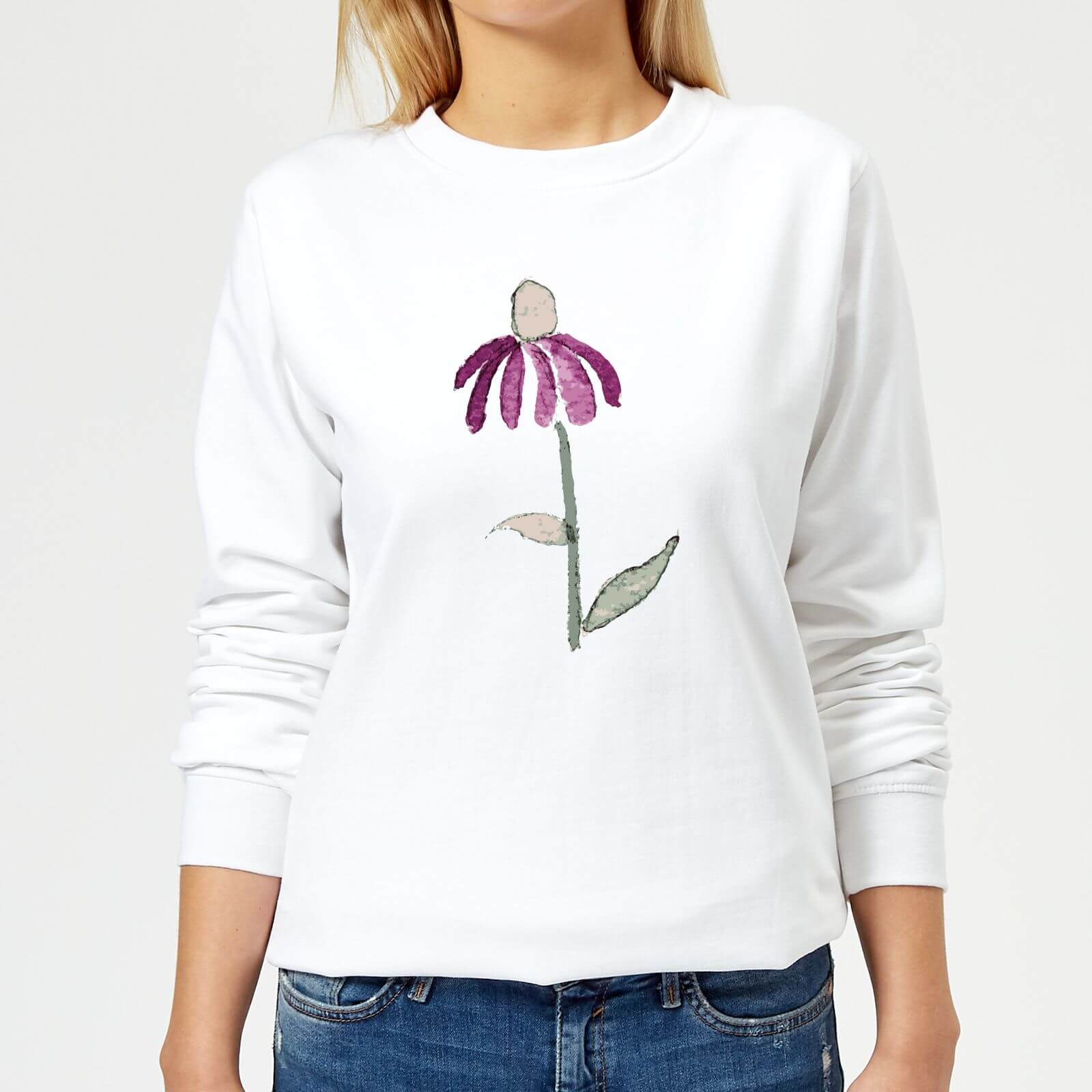 Flower 18 Women's Sweatshirt - White - XS - White