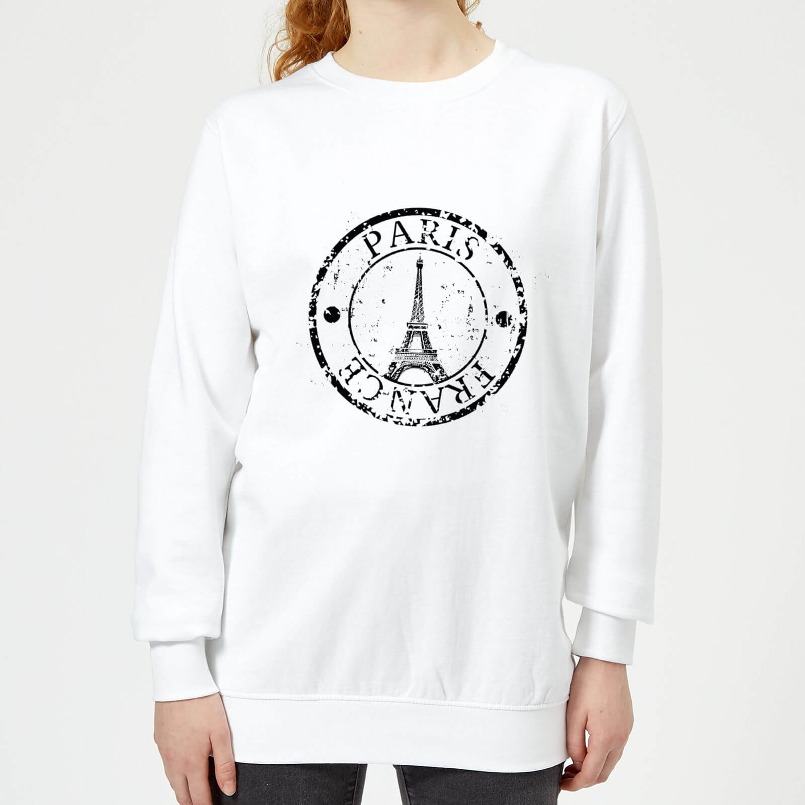 Paris France Women's Sweatshirt - White - XS - White