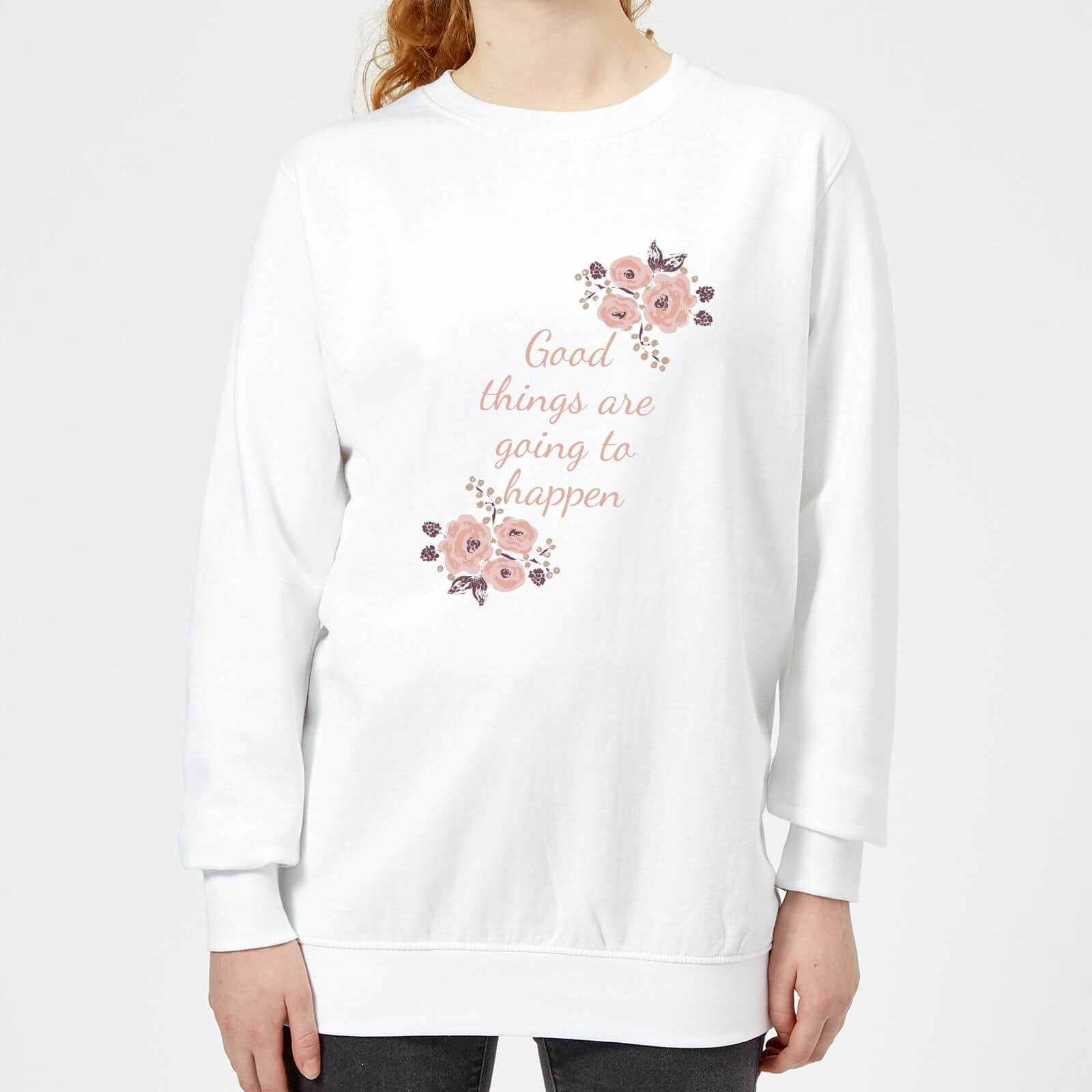 Good Things Are Going To Happen Women's Sweatshirt - White - XS - White