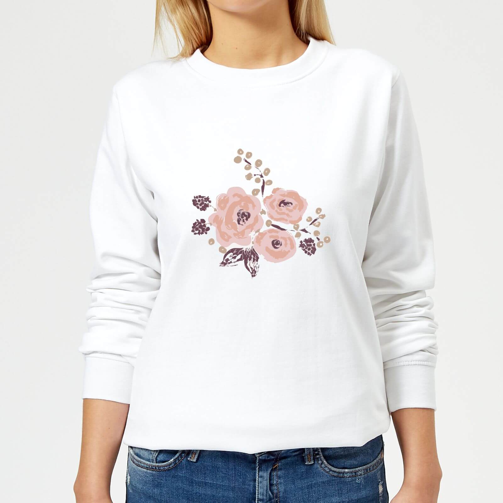 Roses & Grapes Women's Sweatshirt - White - XS - White