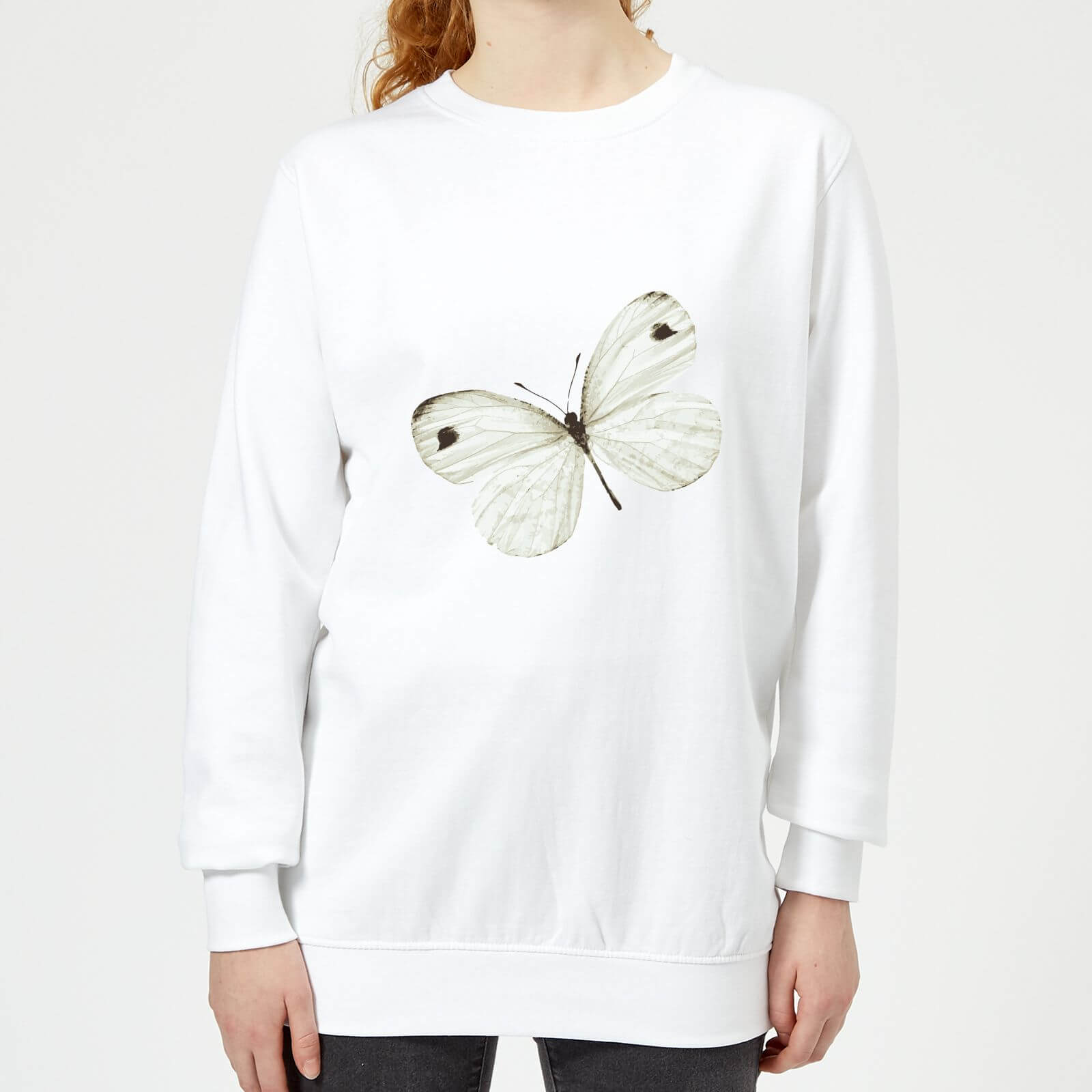 Butterfly 1 Women's Sweatshirt - White - XS - White