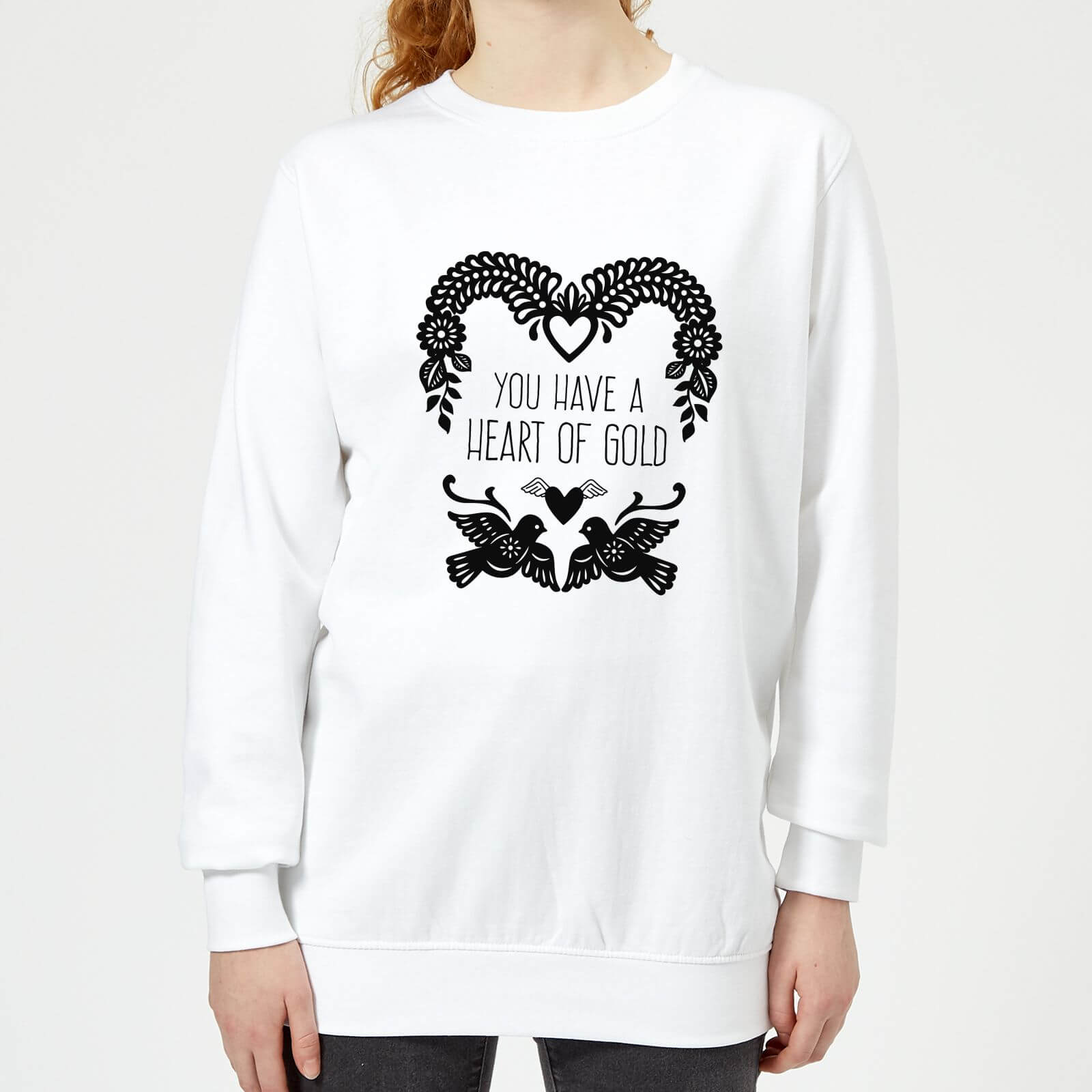 You Have A Heart Of Gold Women's Sweatshirt - White - XS - White