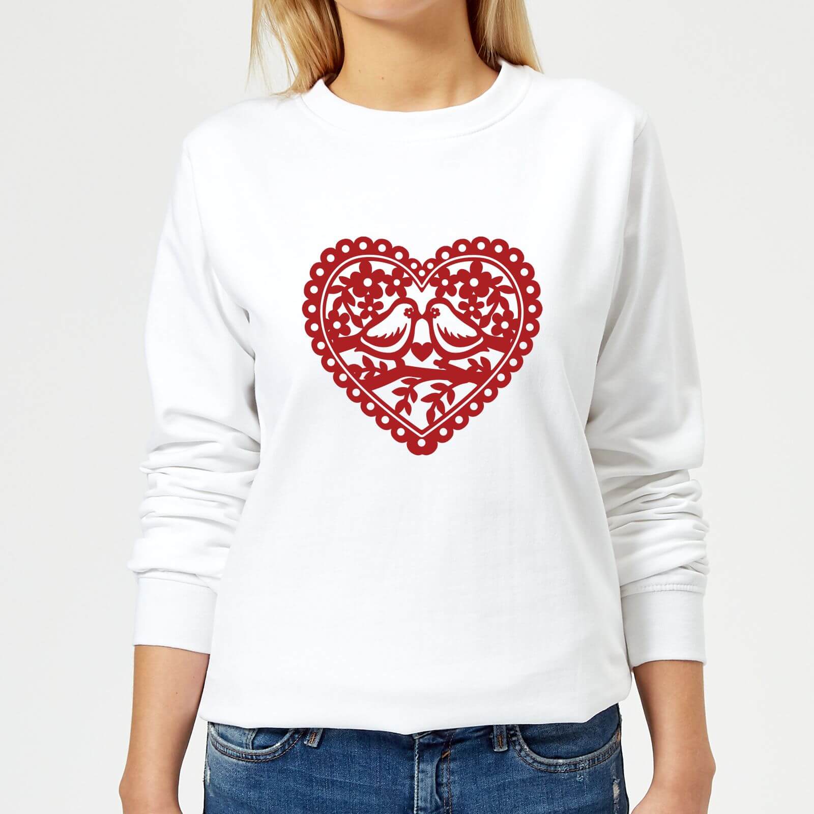 Love Birds Women's Sweatshirt - White - XS - White