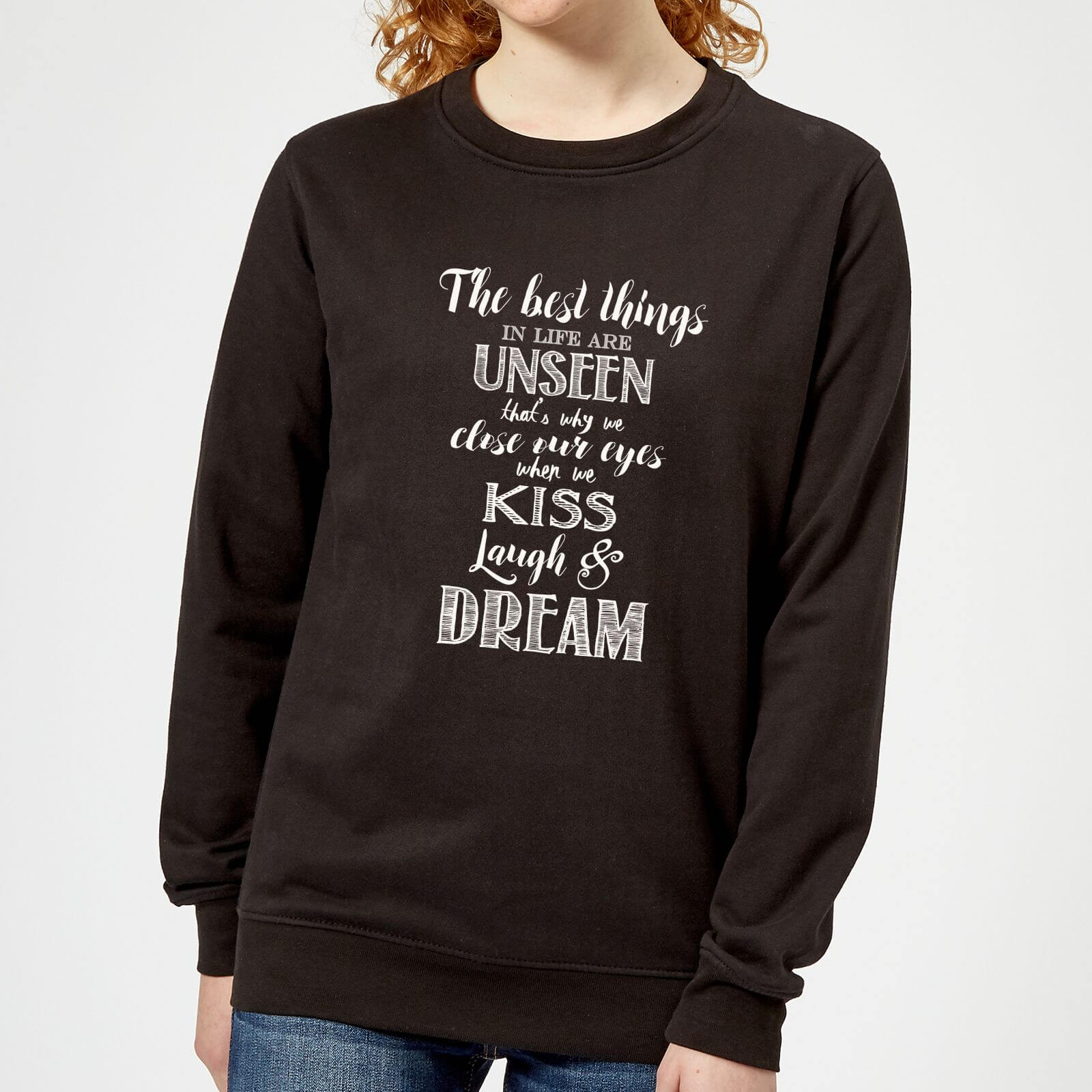 The Best Things In Life Women's Sweatshirt - Black - 5XL - Nero