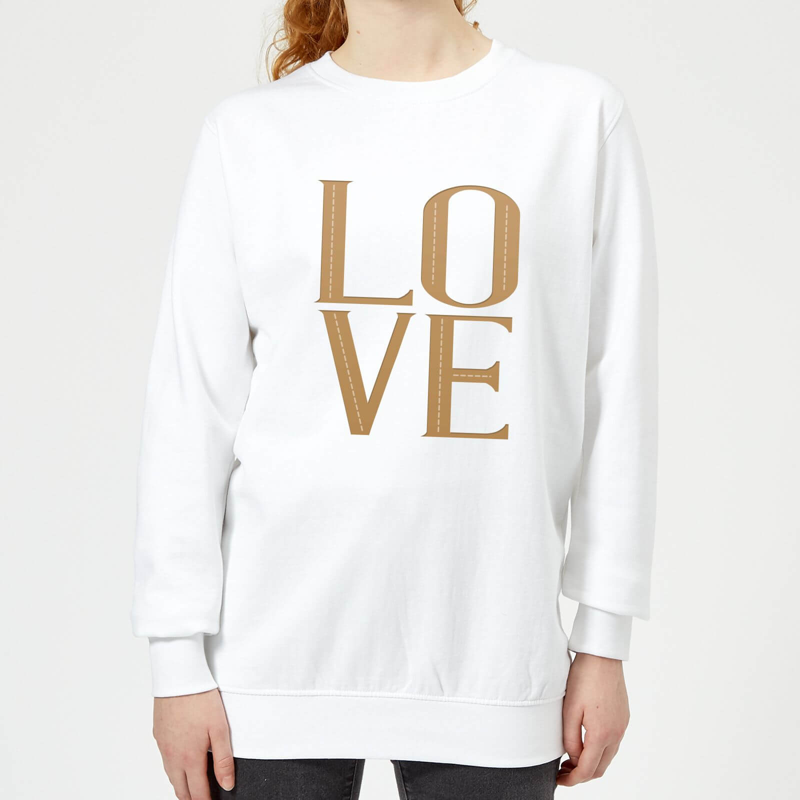 Square Love Women's Sweatshirt - White - XS - White