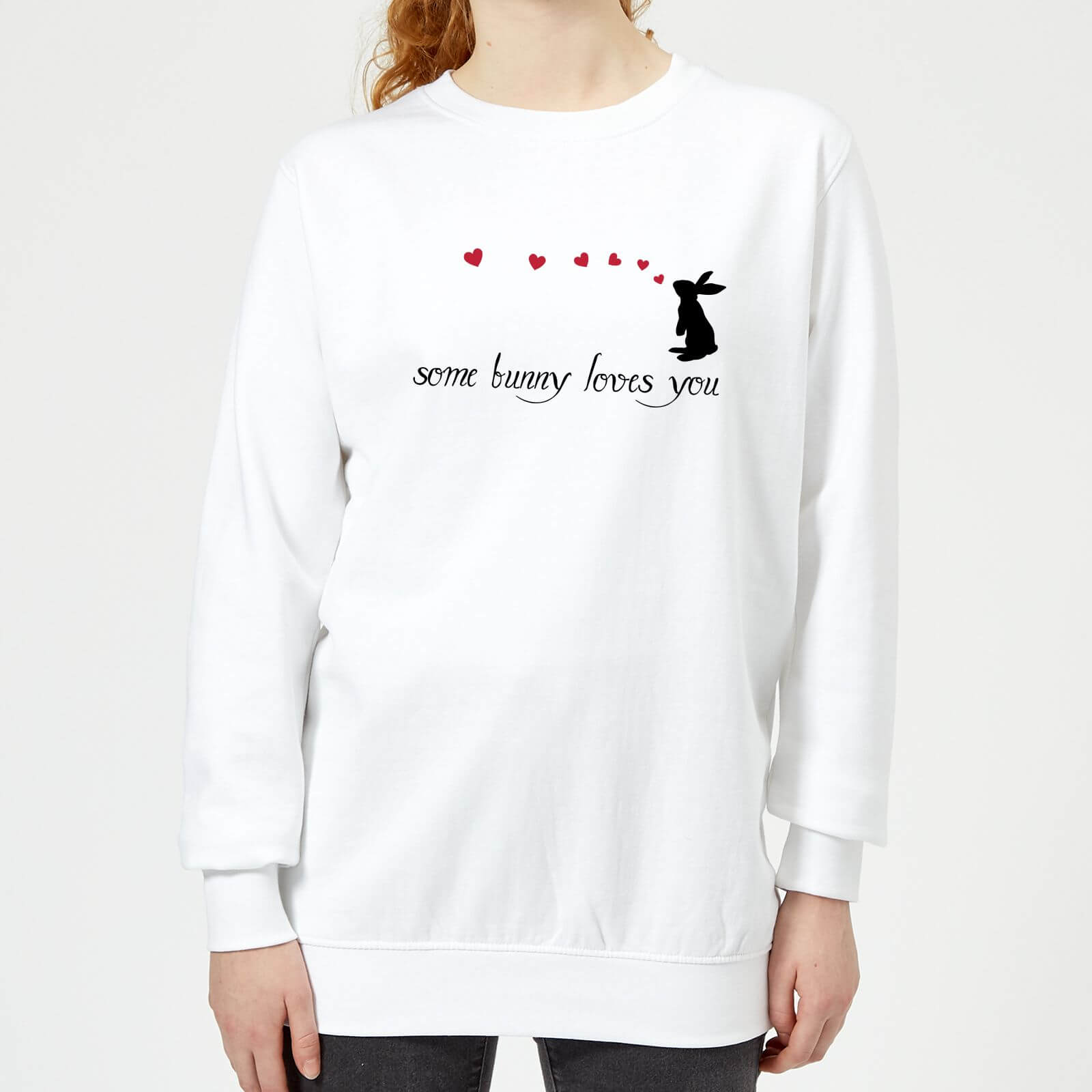 Some Bunny Loves You Women's Sweatshirt - White - XS - White