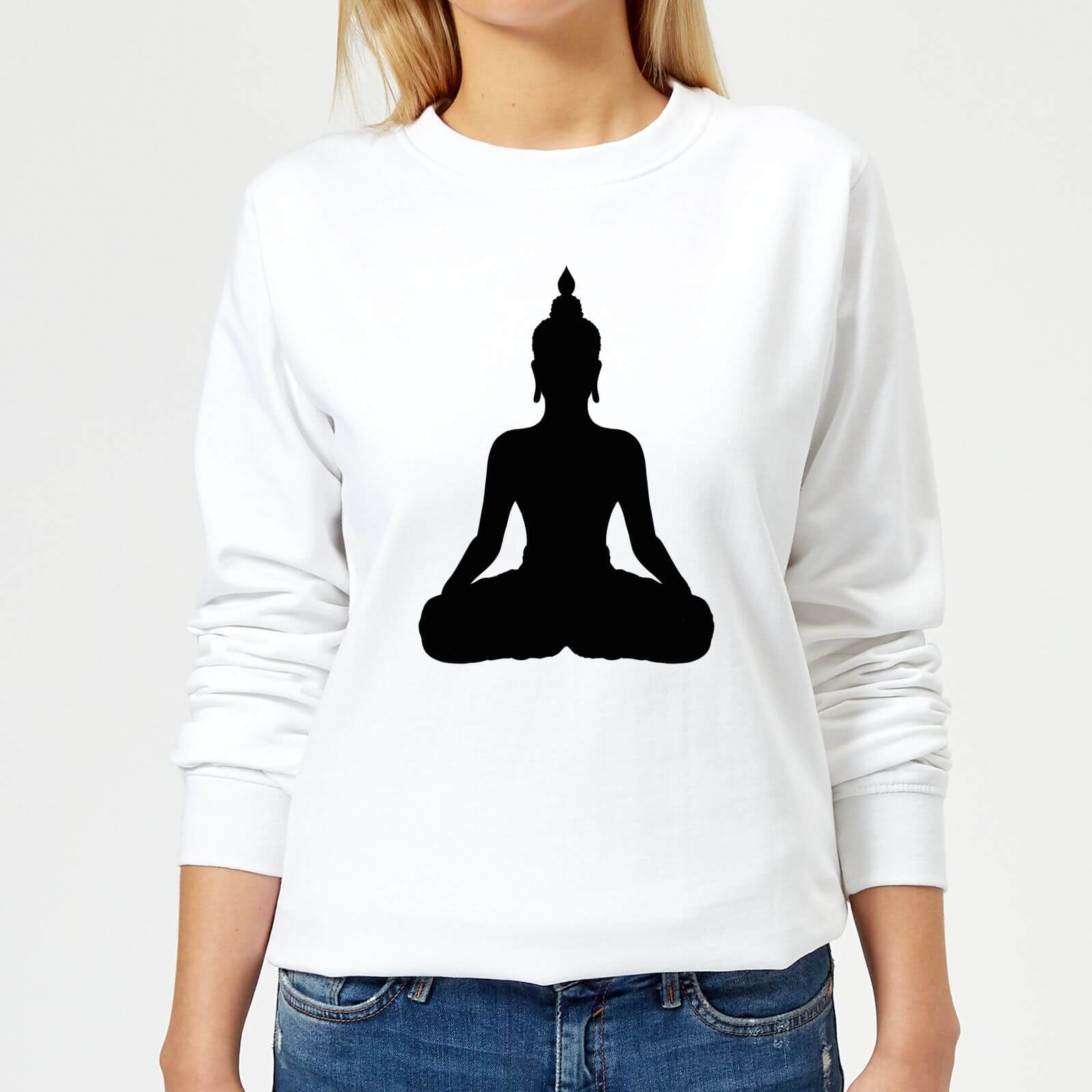 Buddha Women's Sweatshirt - White - XS - White