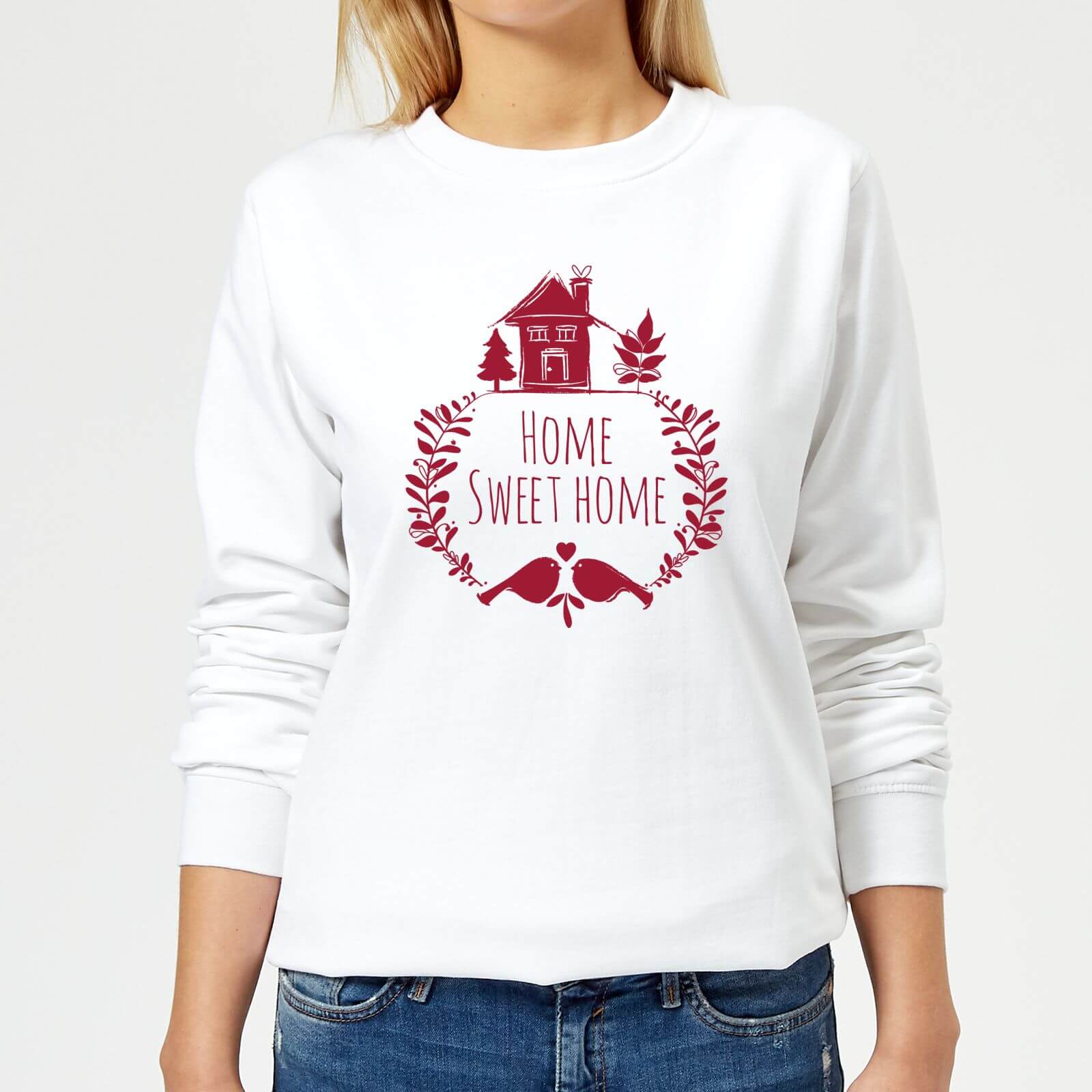 Home Sweet Home Women's Sweatshirt - White - XS - White