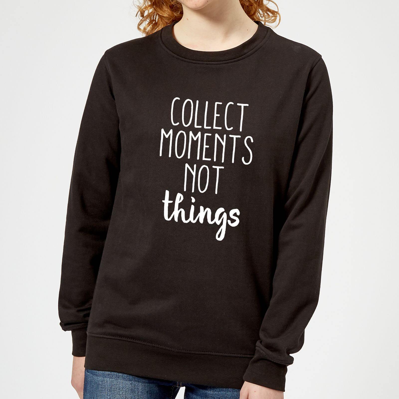 

Collect Moments Not Things Women's Sweatshirt - Black - 5XL - Nero