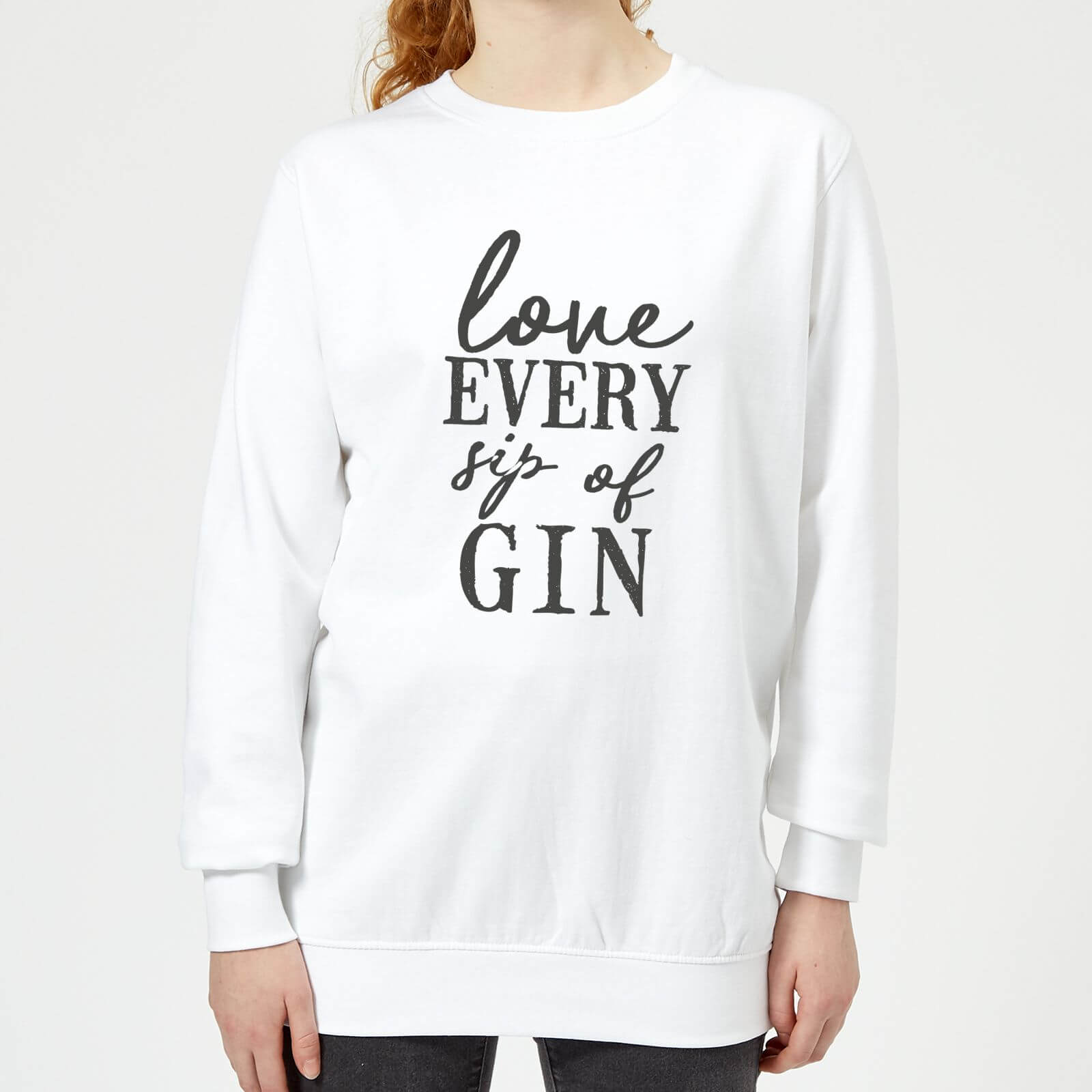 Love Every Sip Of Gin Women's Sweatshirt - White - XS - White