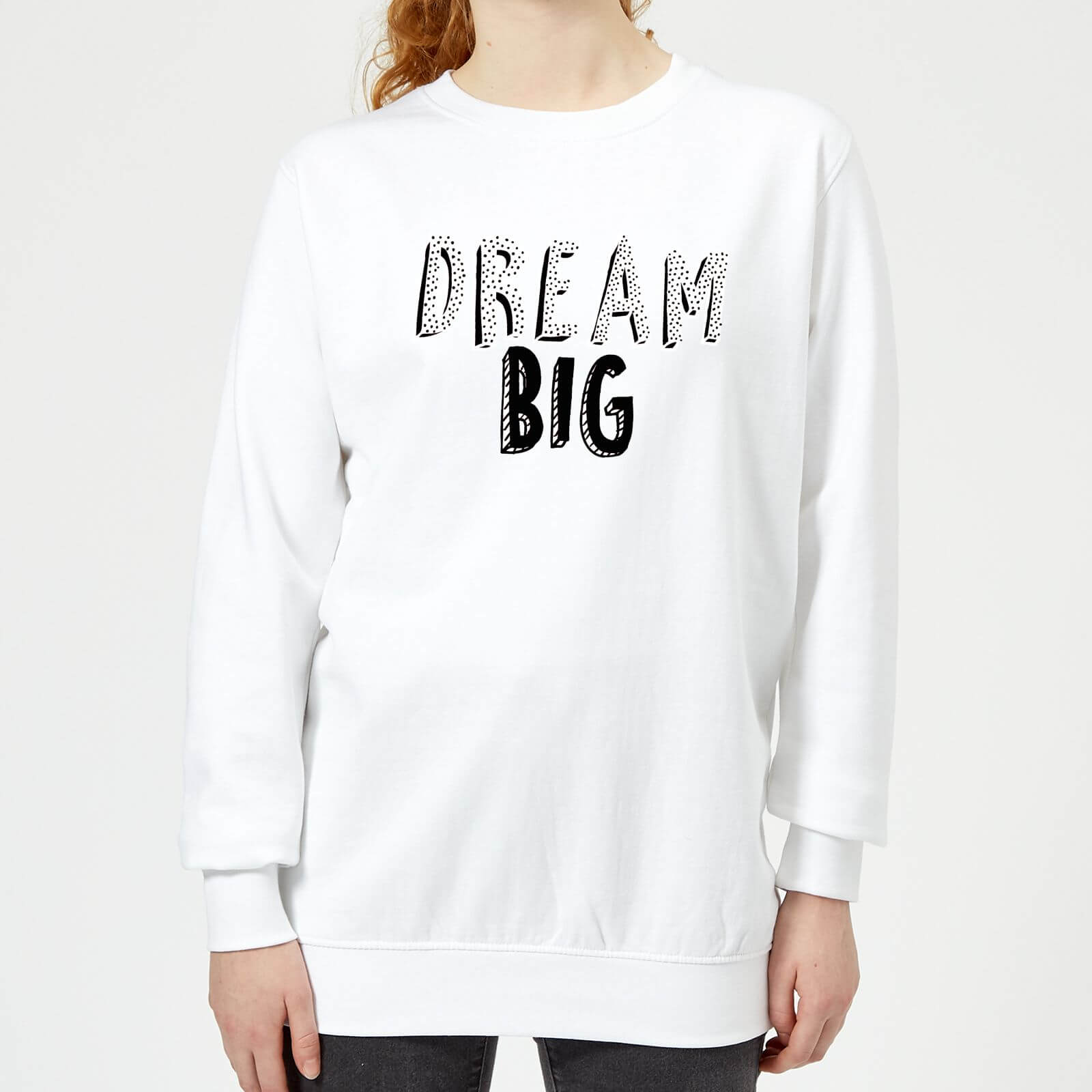 Dream Big Dark Women's Sweatshirt - White - XS - White