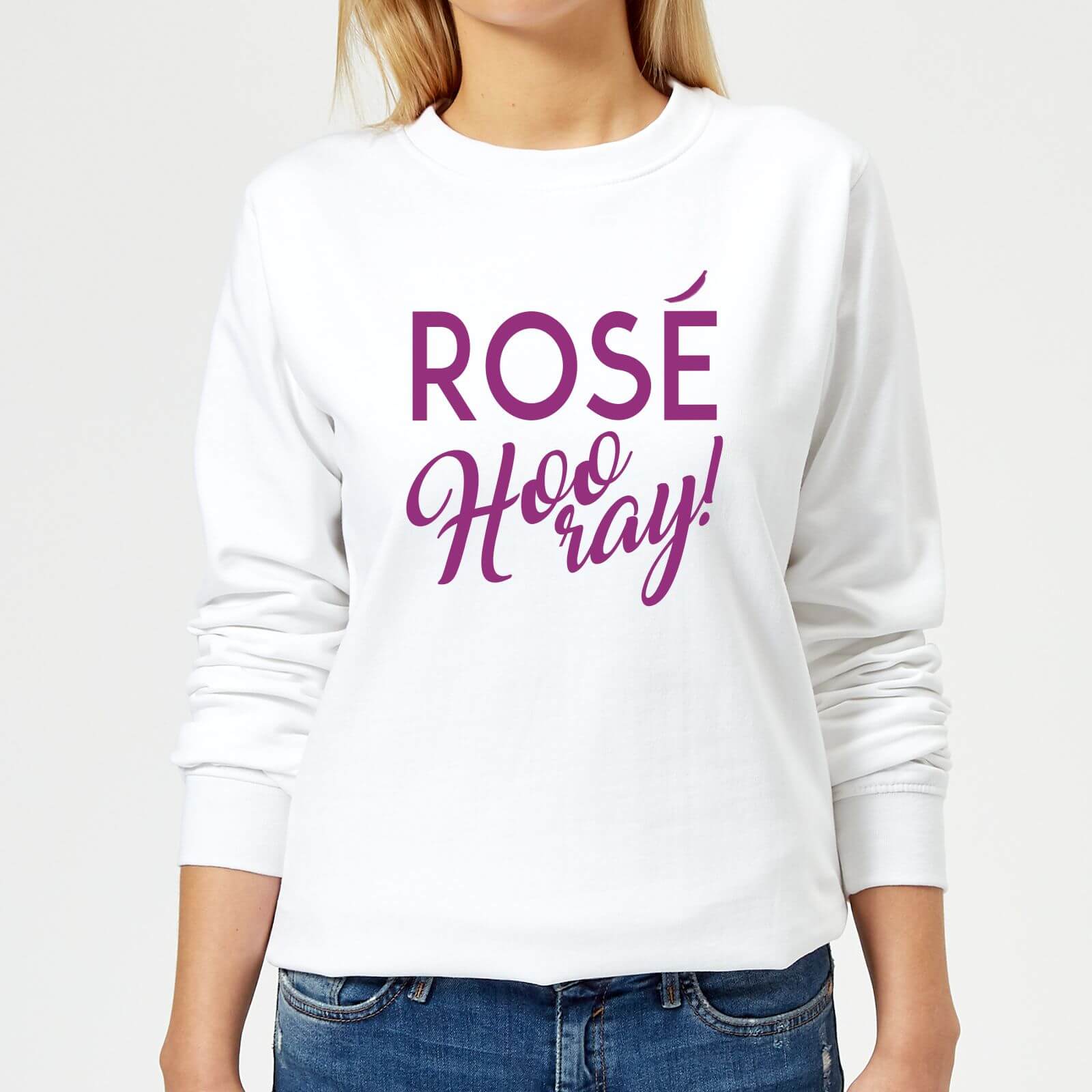 Rose Hooray Women's Sweatshirt - White - XS - White