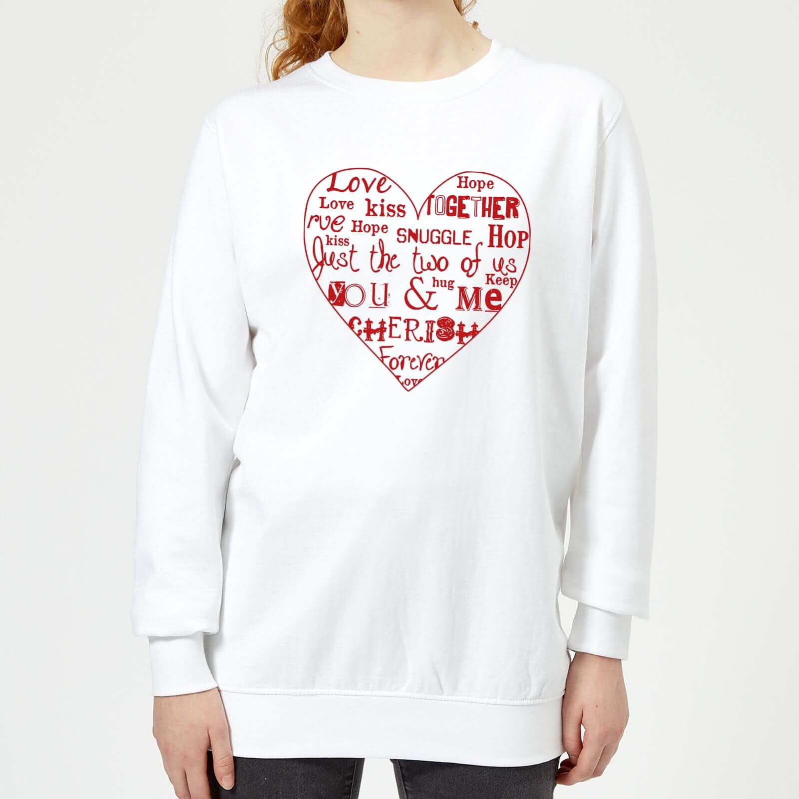 You & Me Women's Sweatshirt - White - XS