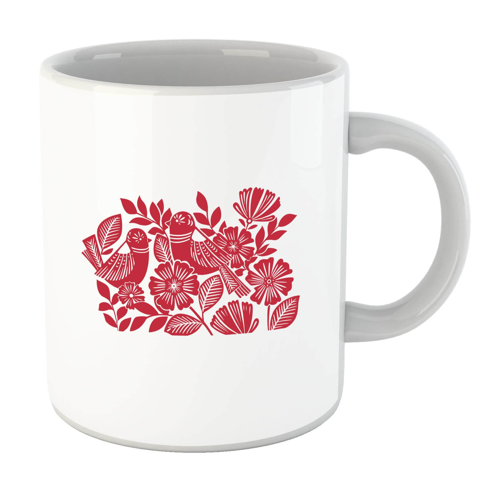 Folk Bird Graphic Mug