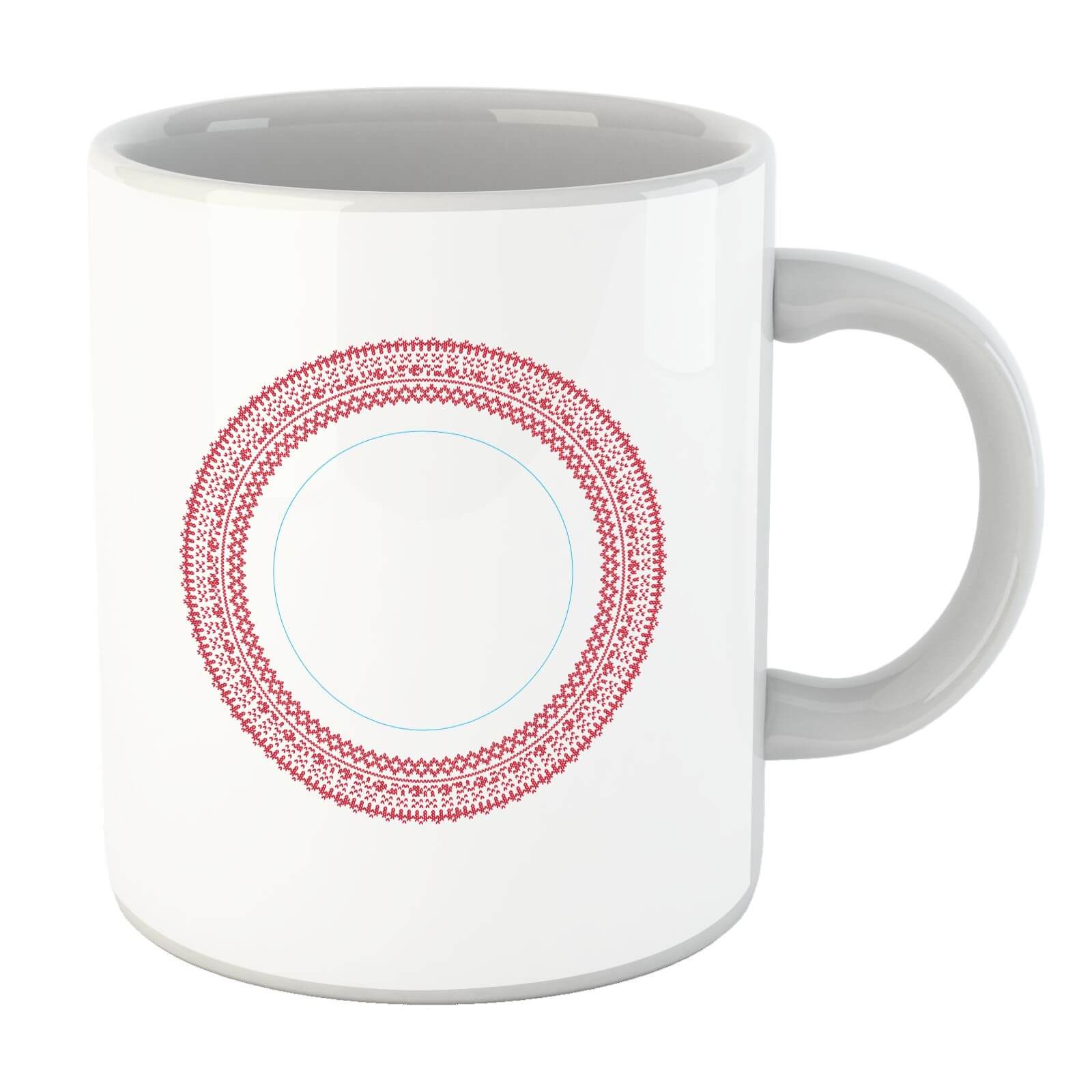 Knitted Circular Pattern Mug