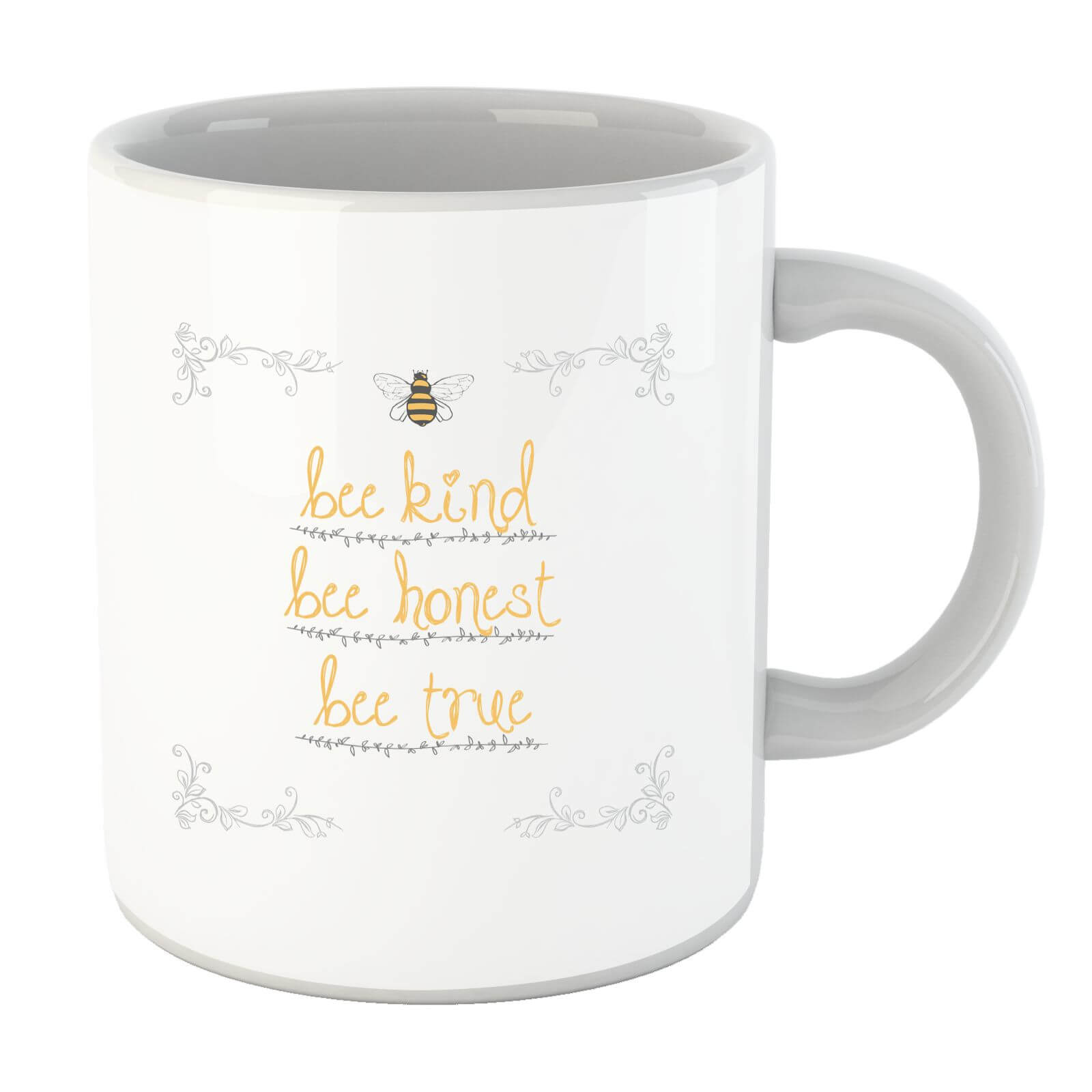 Bee Kind Bee Honest Bee True Border Mug
