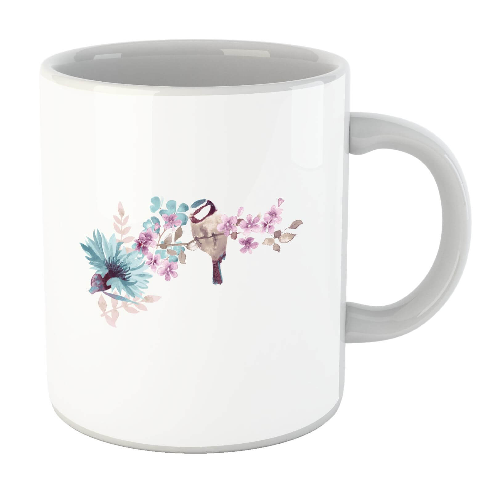 Blue Tit On Floral Branch Mug