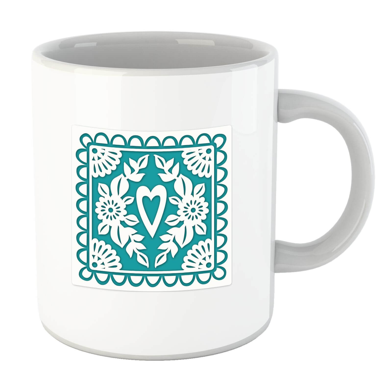 Cut Heart Pattern Heart Mug