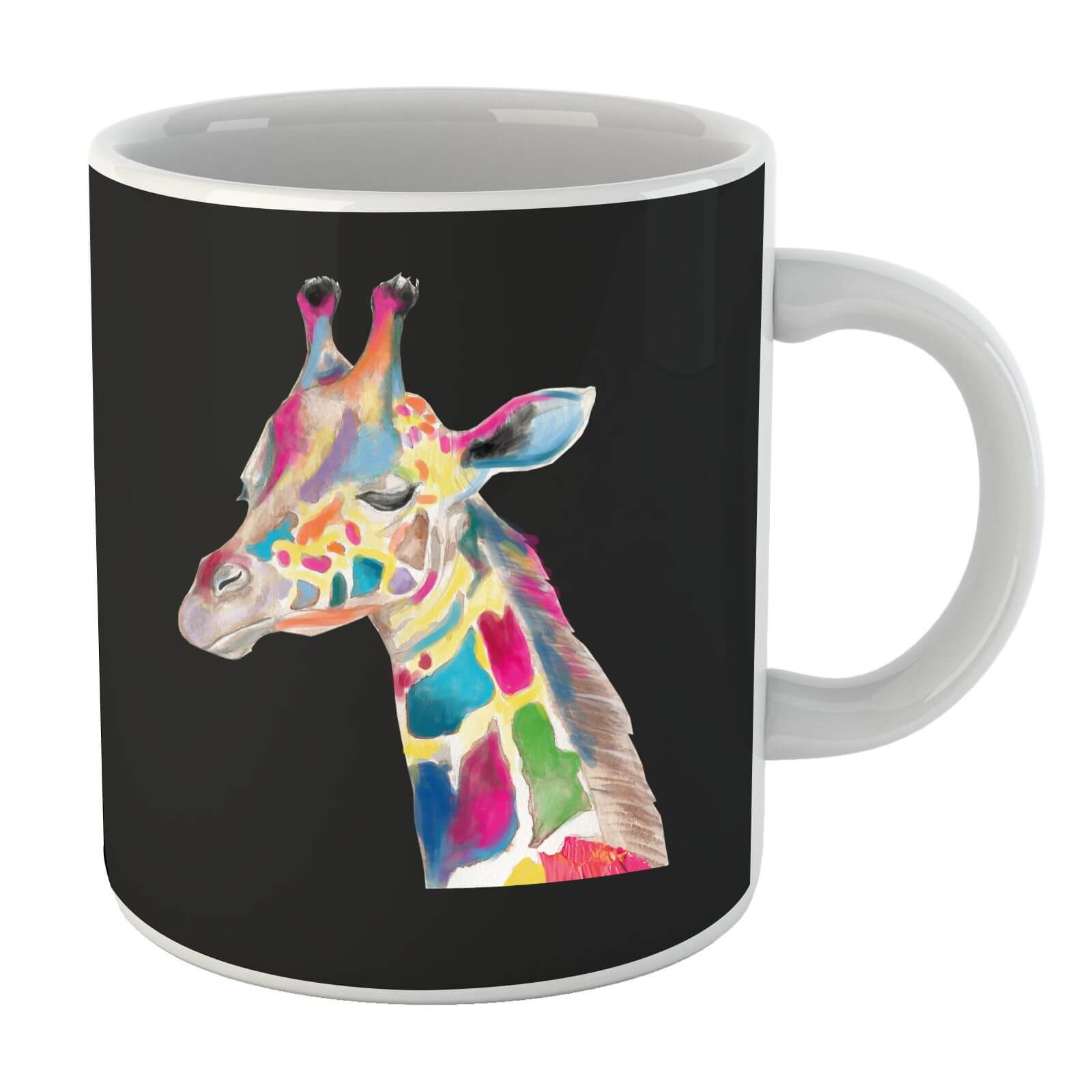 Multicolour Watercolour Giraffe Mug