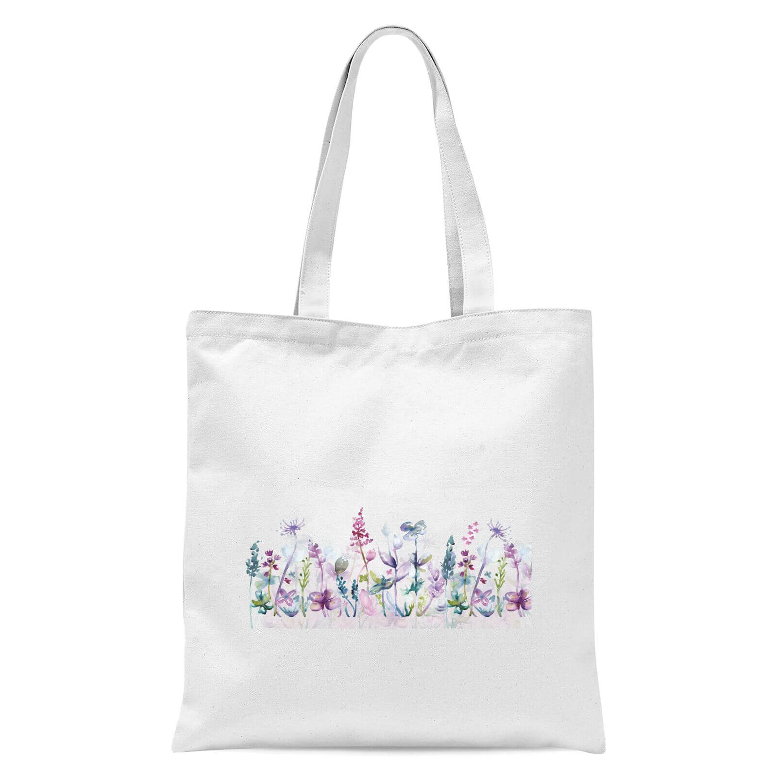 Flower Meadow Tote Bag - White