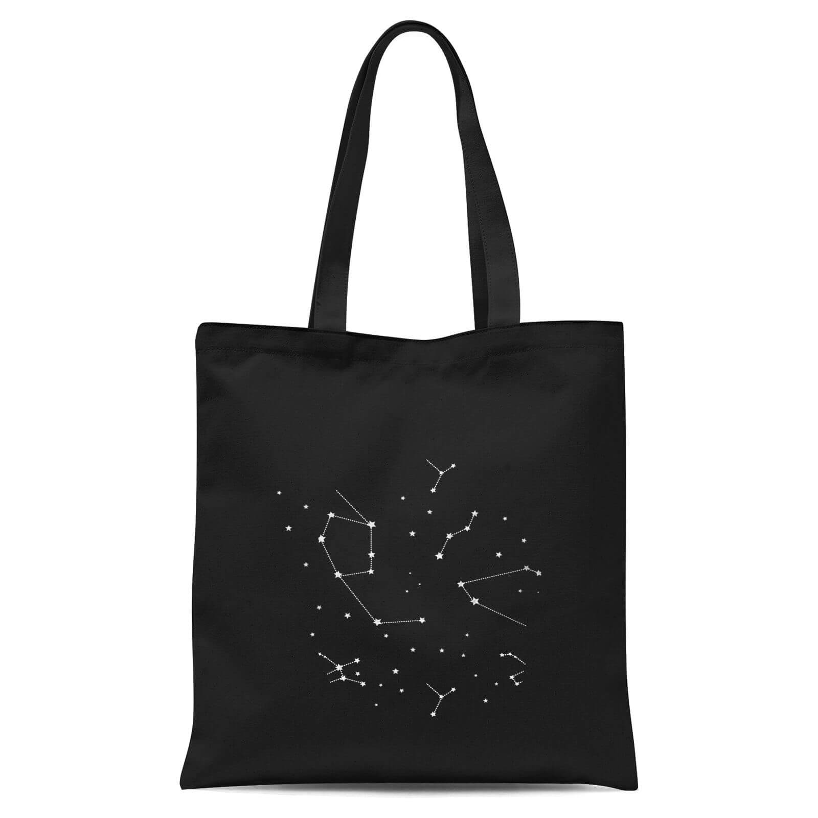 Star Constellations Tote Bag - Black