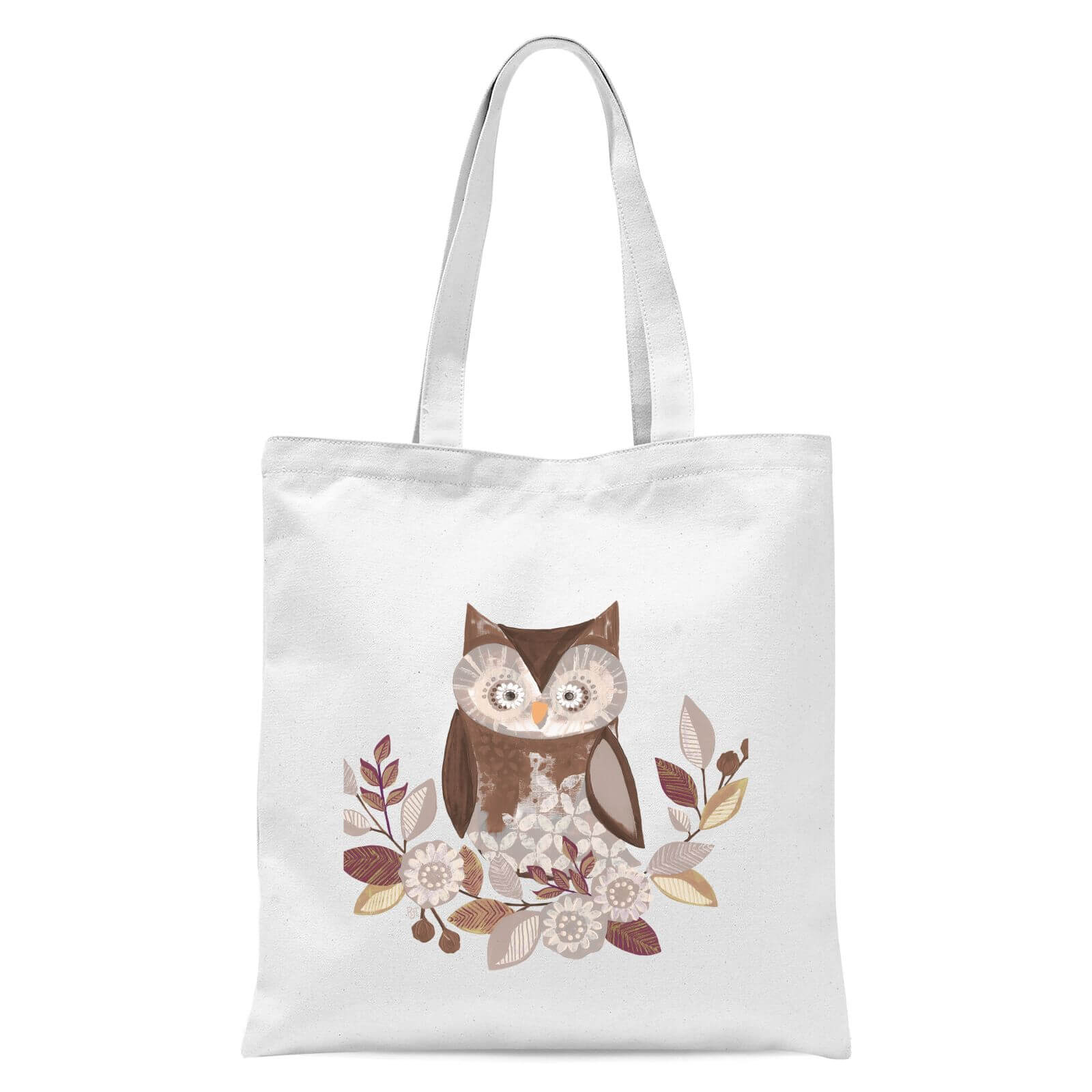 Owl Tote Bag - White